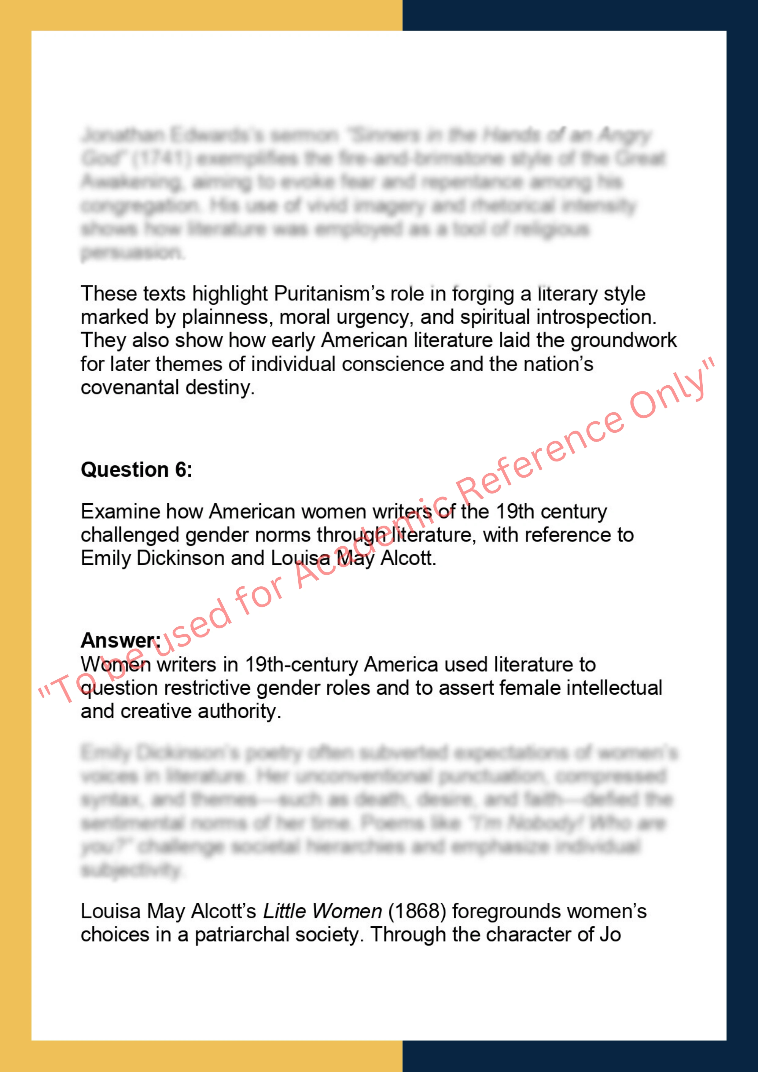 LIT201 – American Literature 5