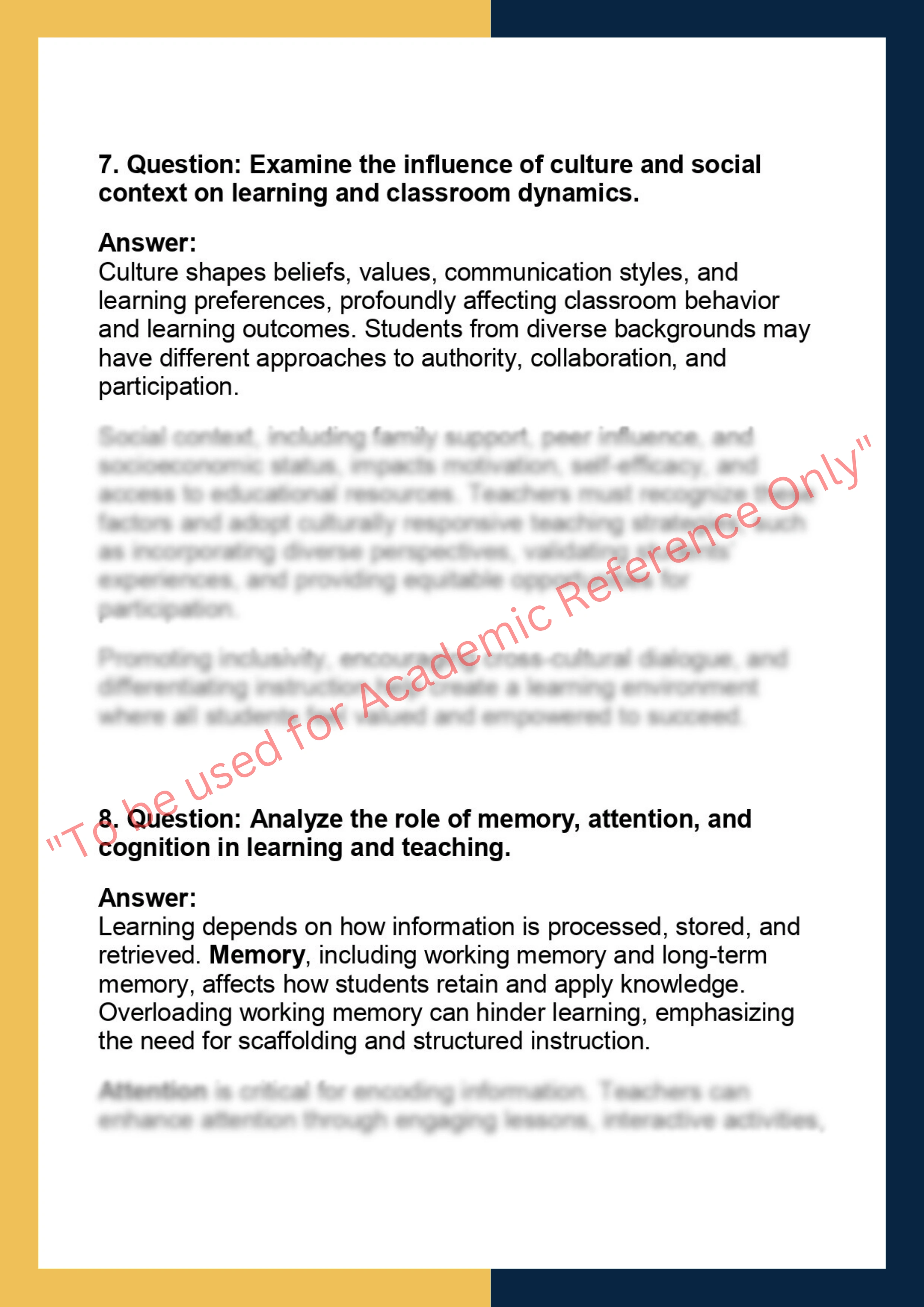 EDU201 – Educational Psychology 5