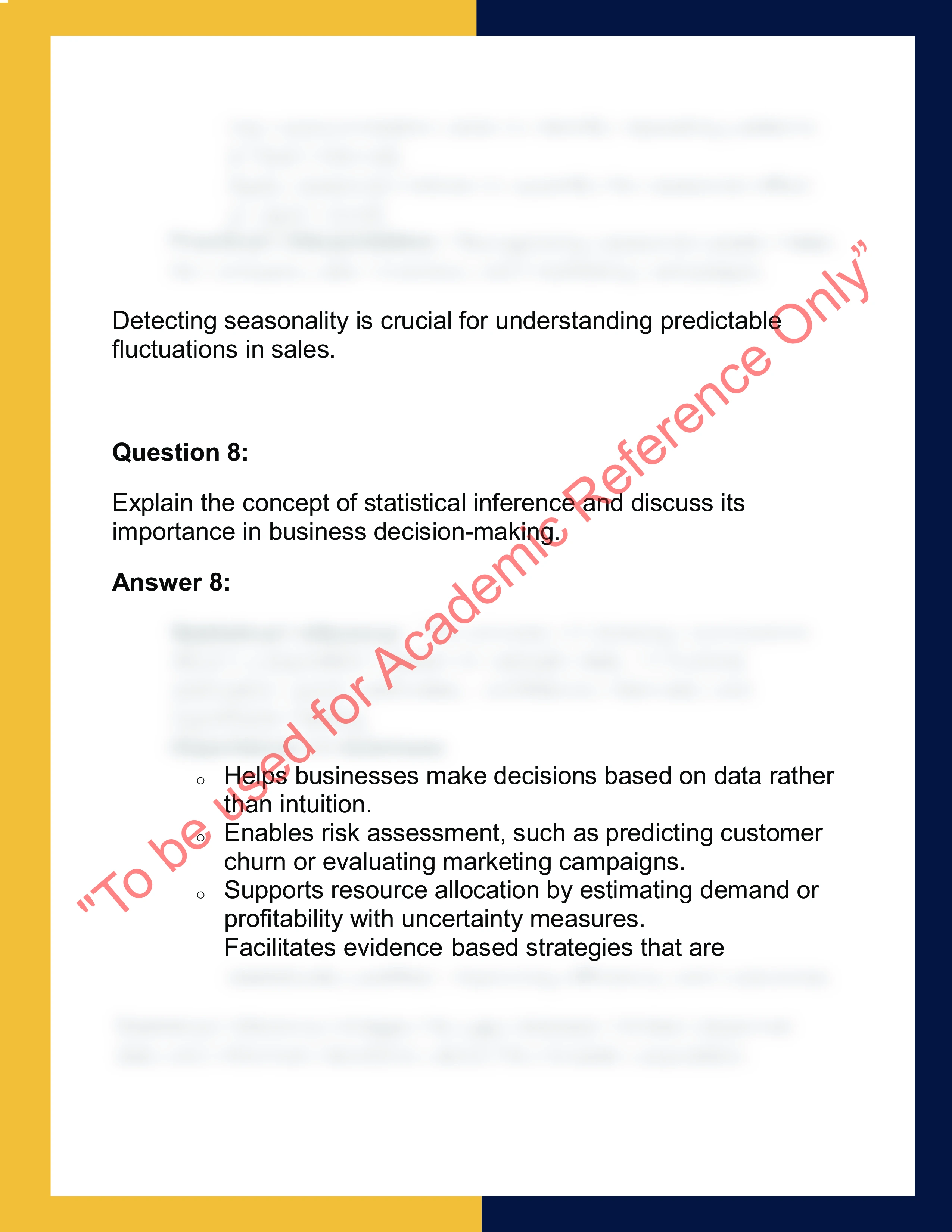 STAT5002 – Introduction to Statistical  Methods 5