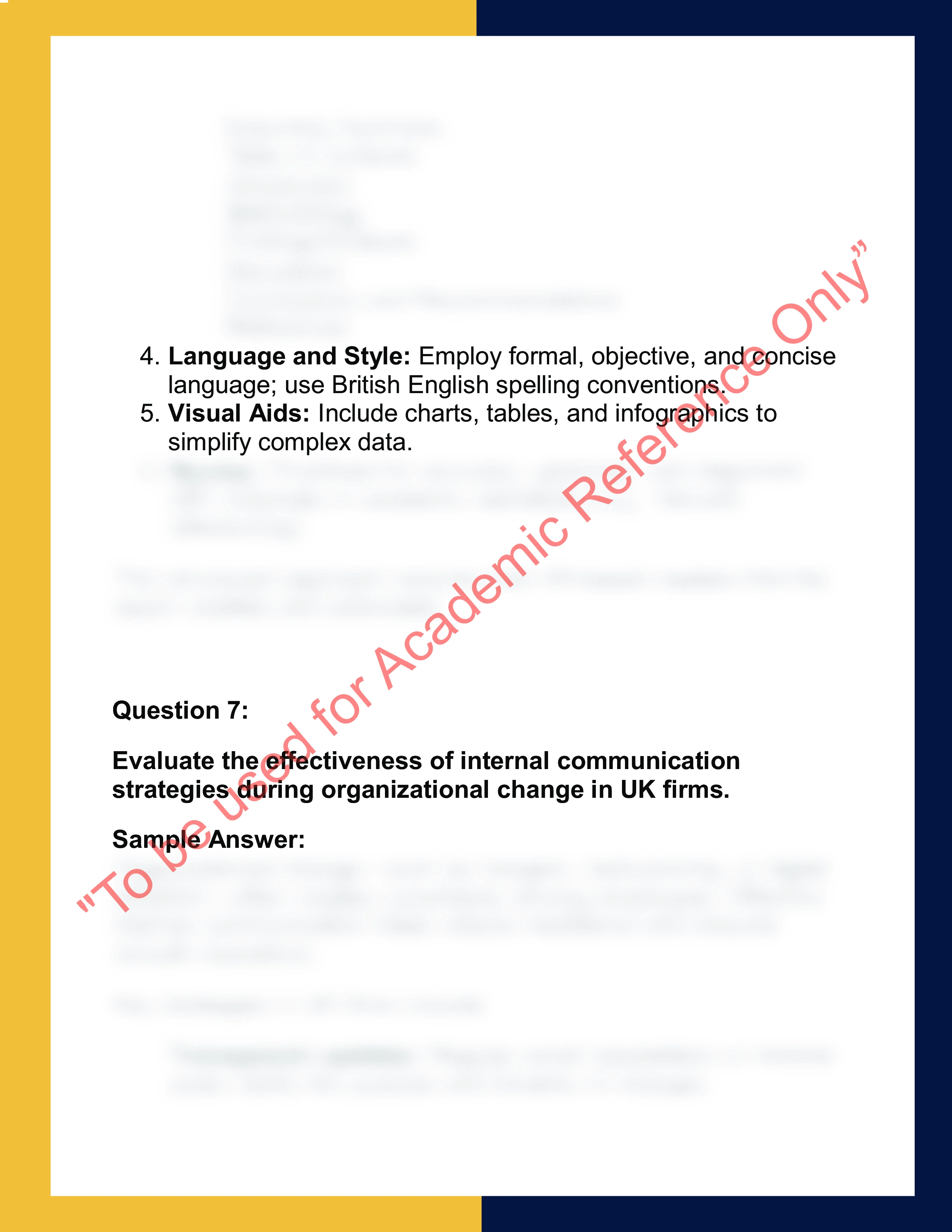 BUS101 – Business Communication  Report 5