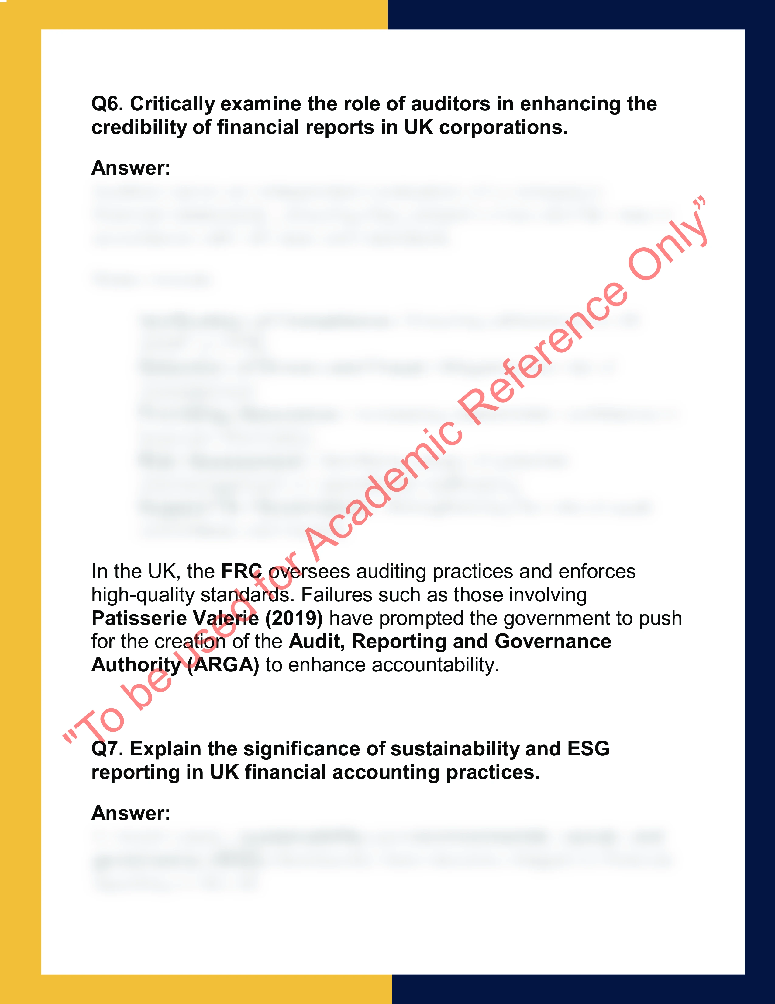 ACC101 – Financial Accounting  Report 5