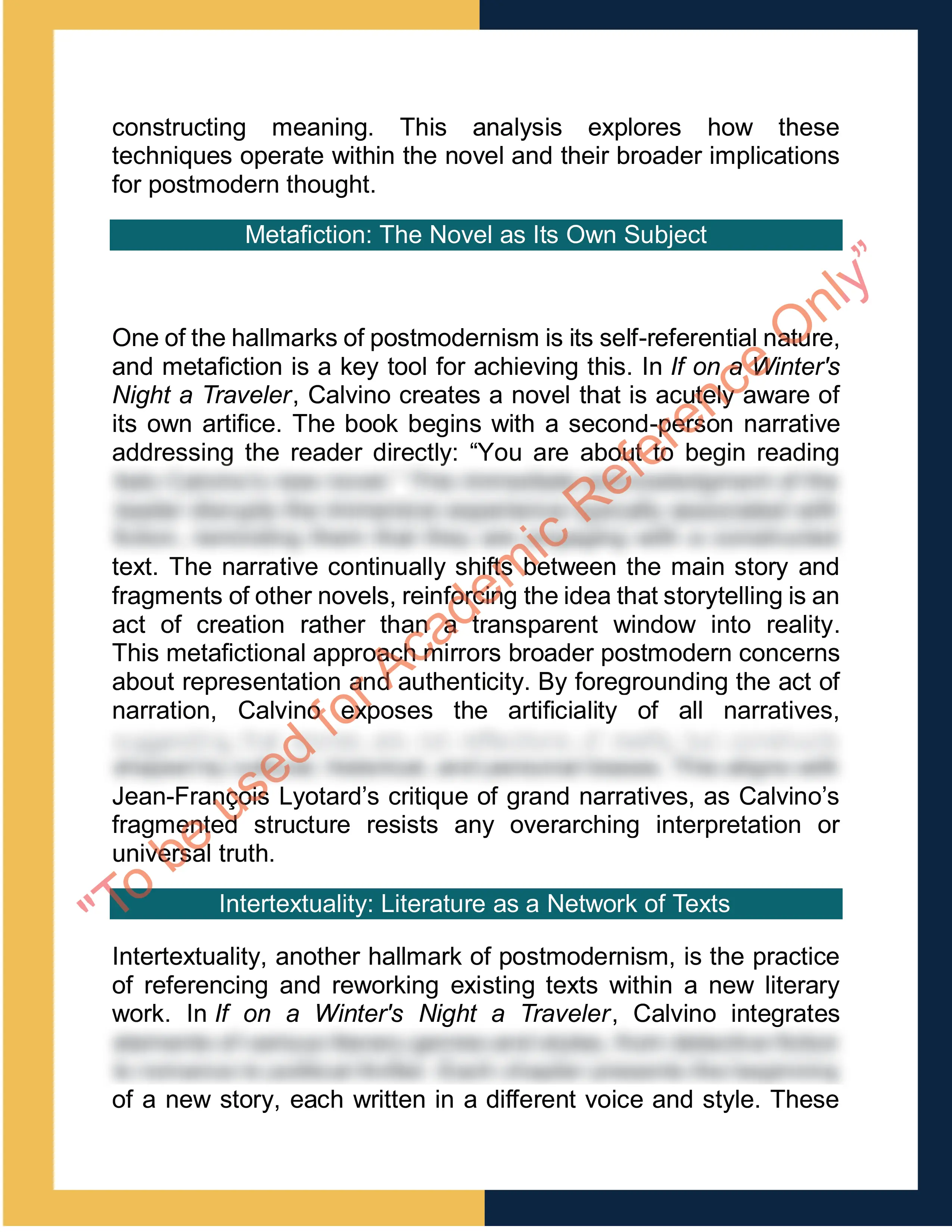 Assignment sample solution of ENG704 - Advanced Literary Studies 1