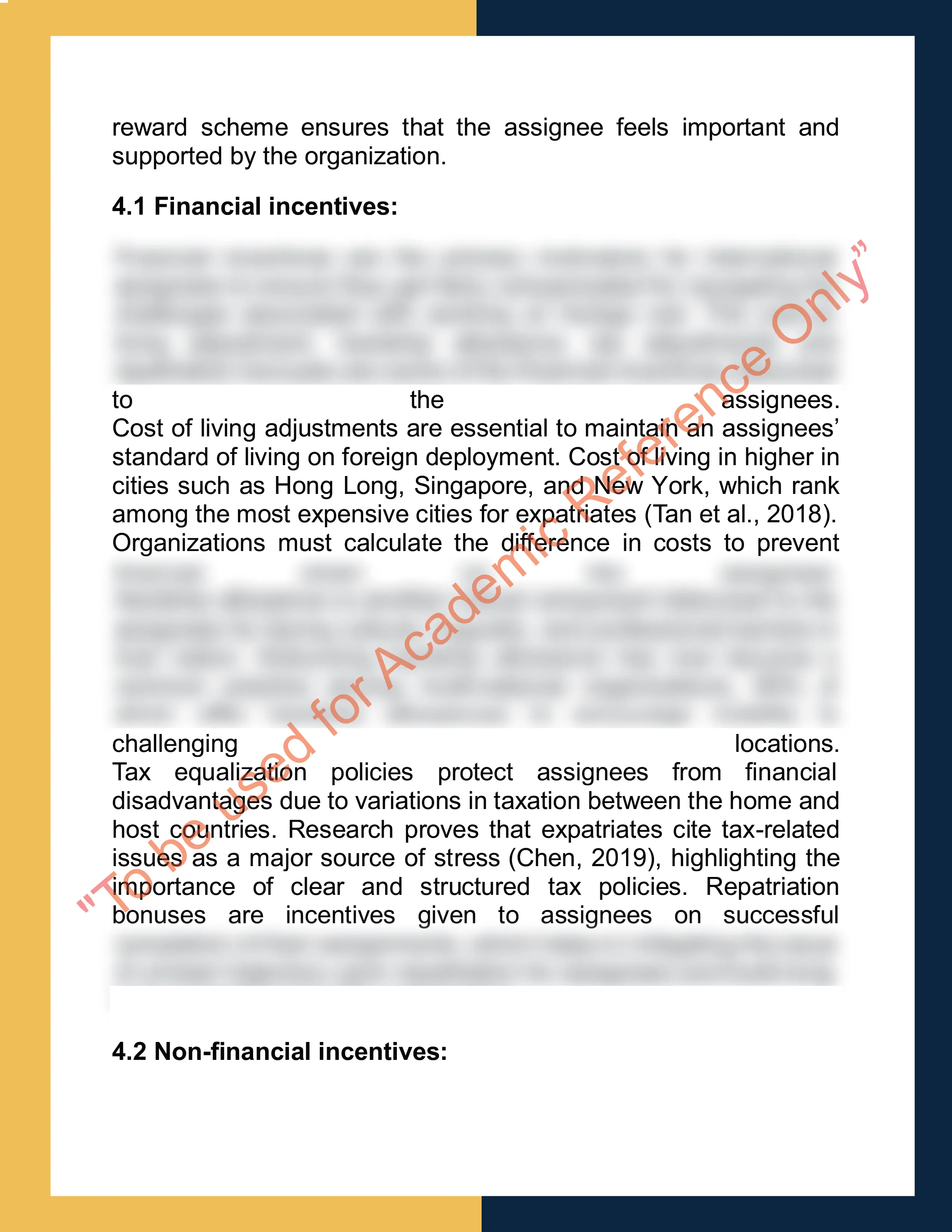 Assignment sample solution of 7HURM008W - Strategic Global Mobility 7