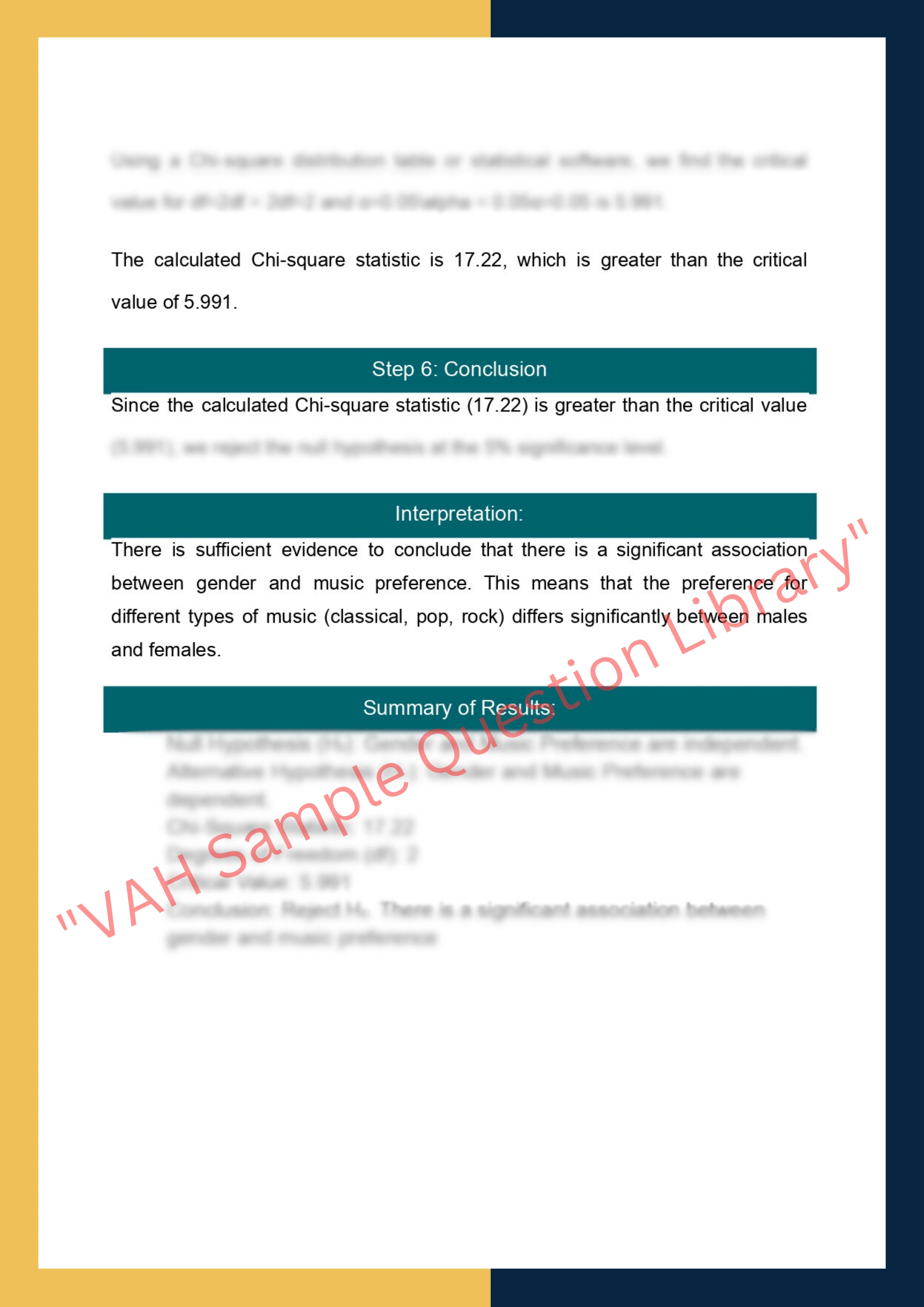 Assignment sample solution of STAT2001 - Intermediate Statistics 6