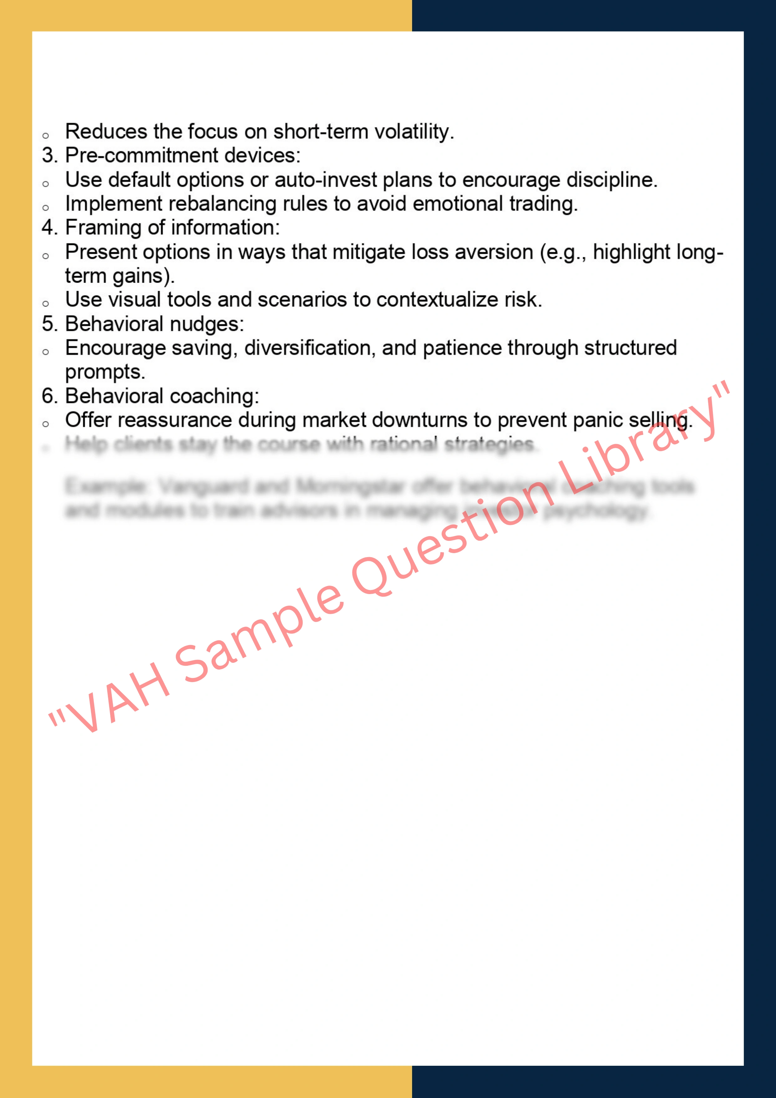 FINC6014 –  Behavioural Finance 6