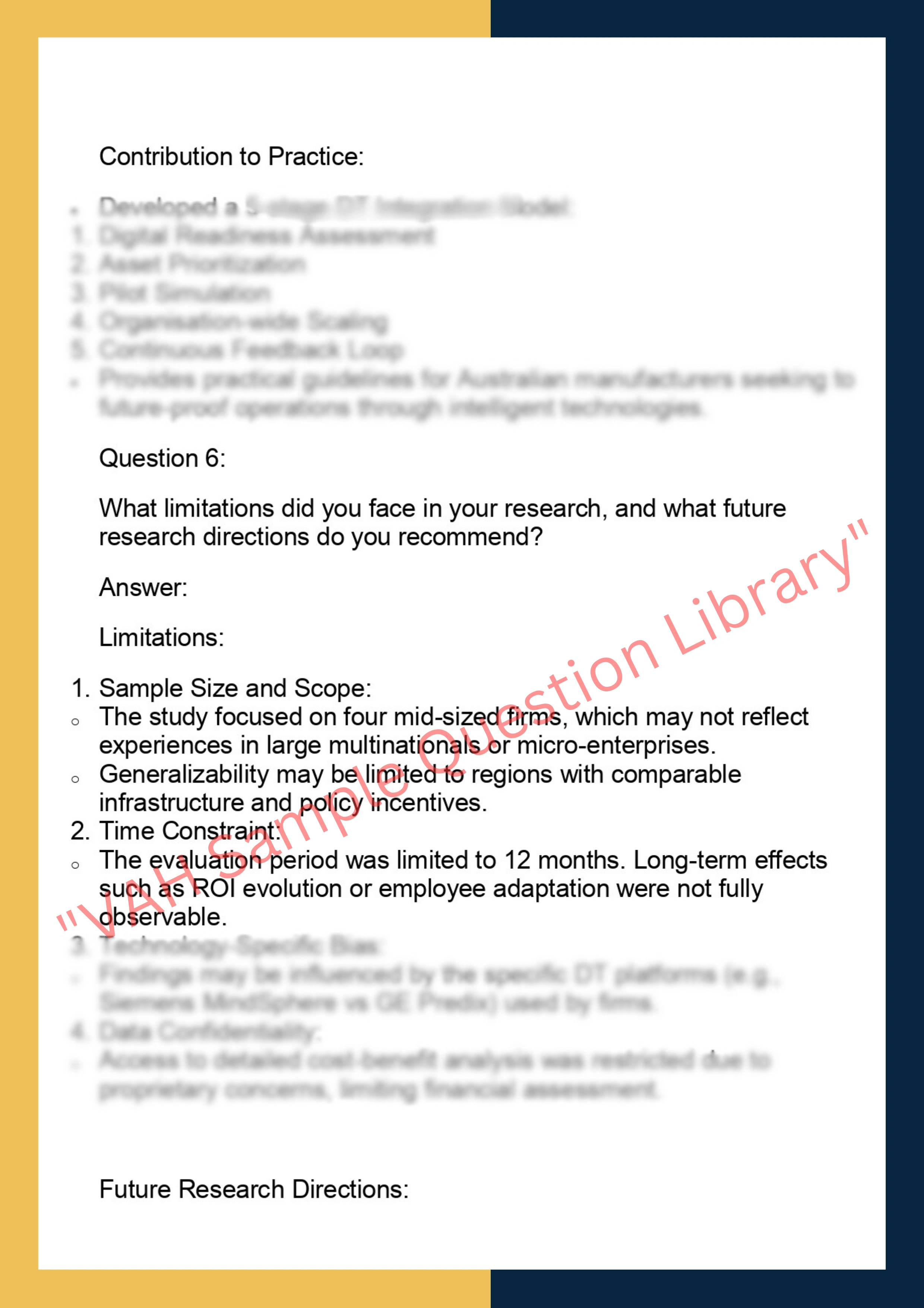 TECH7001– Technology Management Research  Project 6
