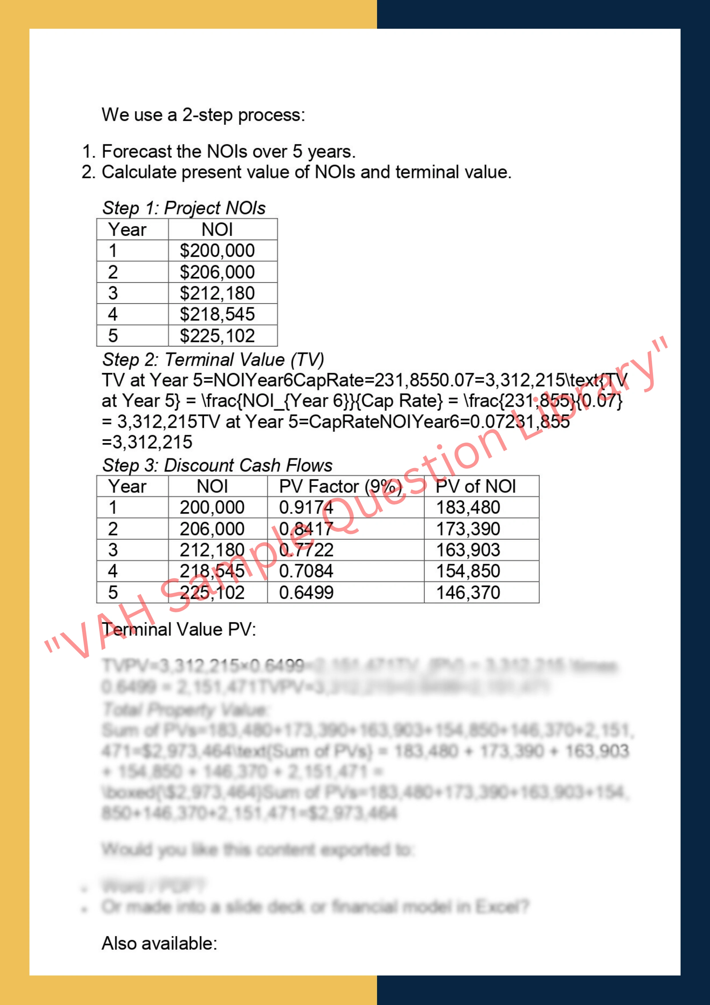 FINC6017 –  Real Estate Finance &  Investment 6