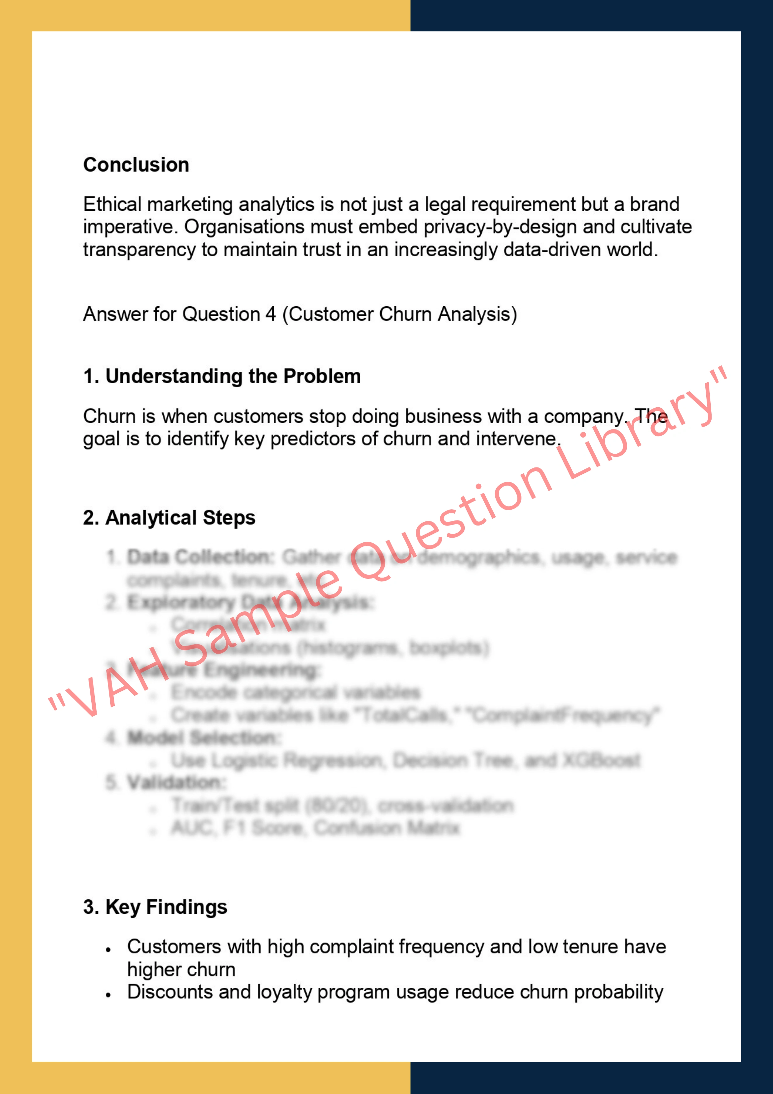 MK7007 –  Marketing Analytics 6
