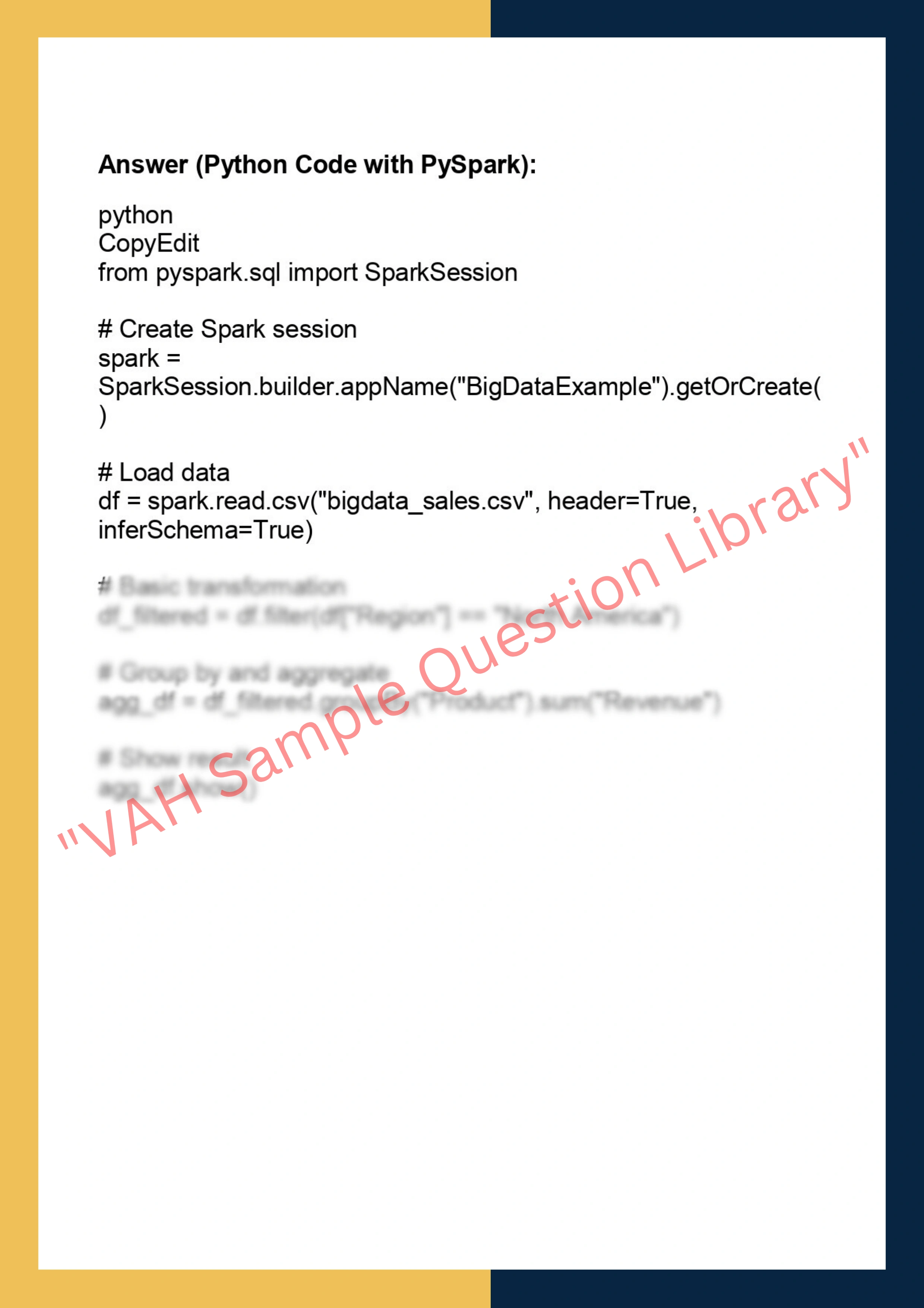 DSCE6003 – Big Data Management &  Infrastructure 5
