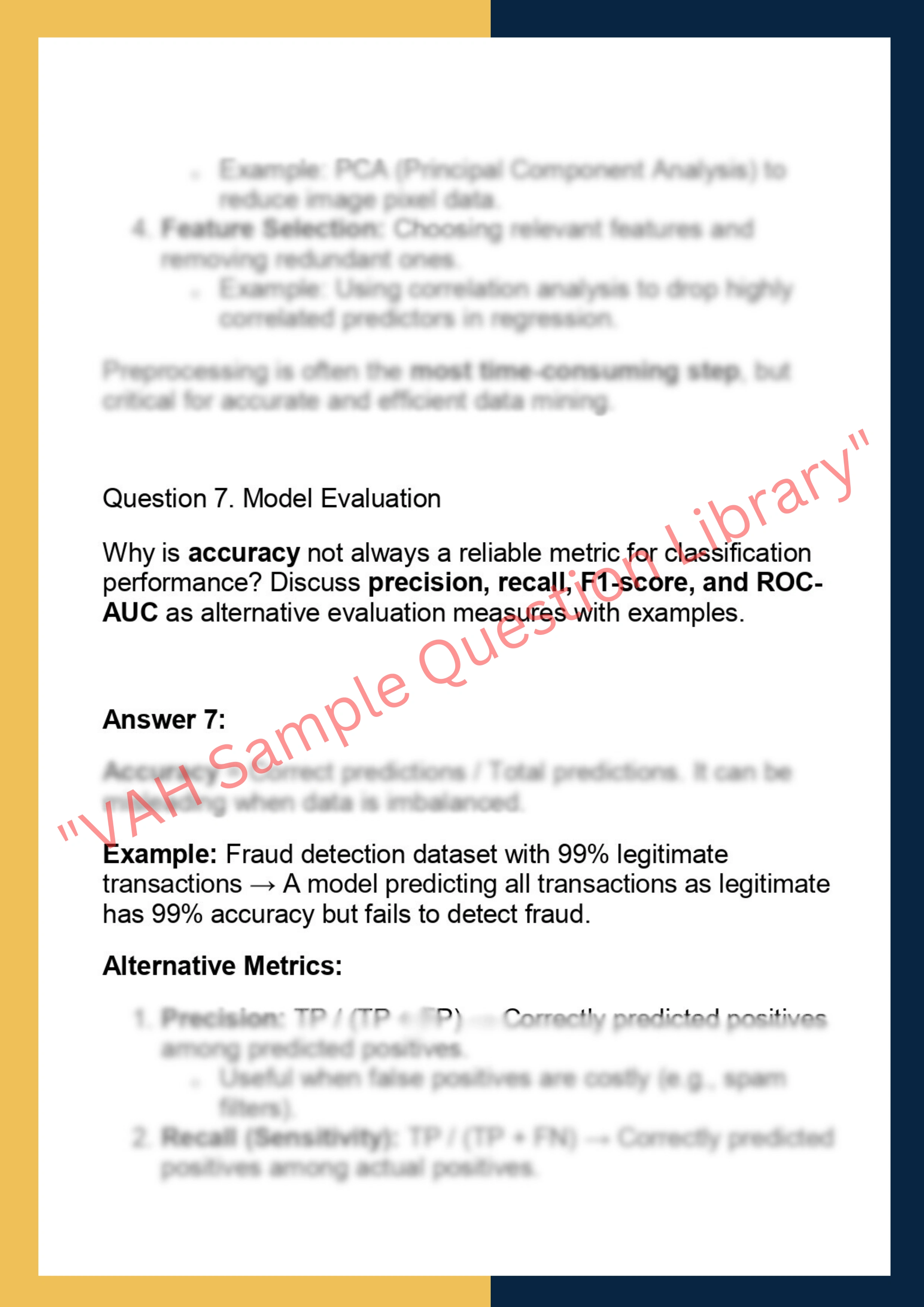 AC53013 – Introduction to Data Mining 6
