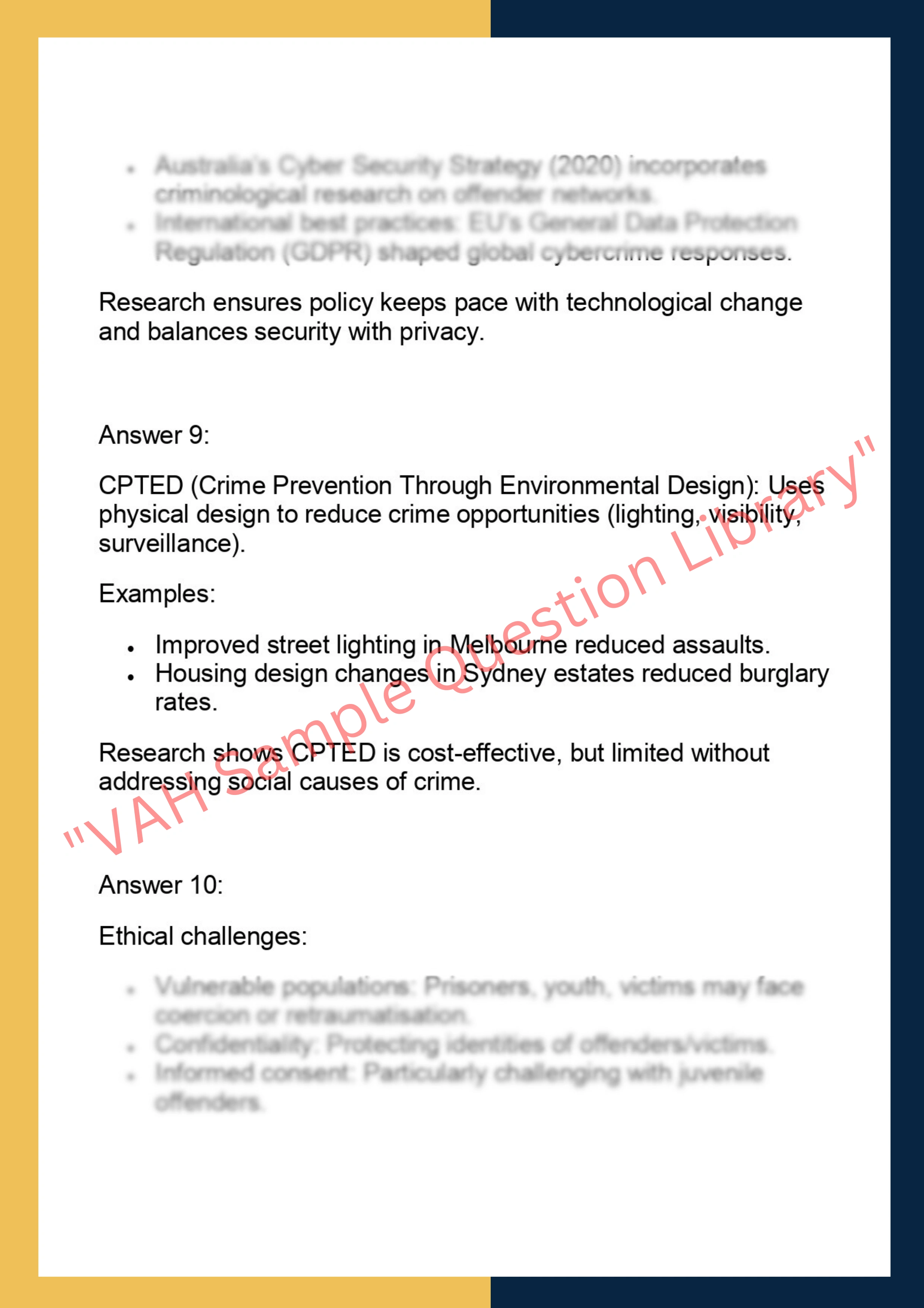 LAWS6032– Crime Research and Policy 6