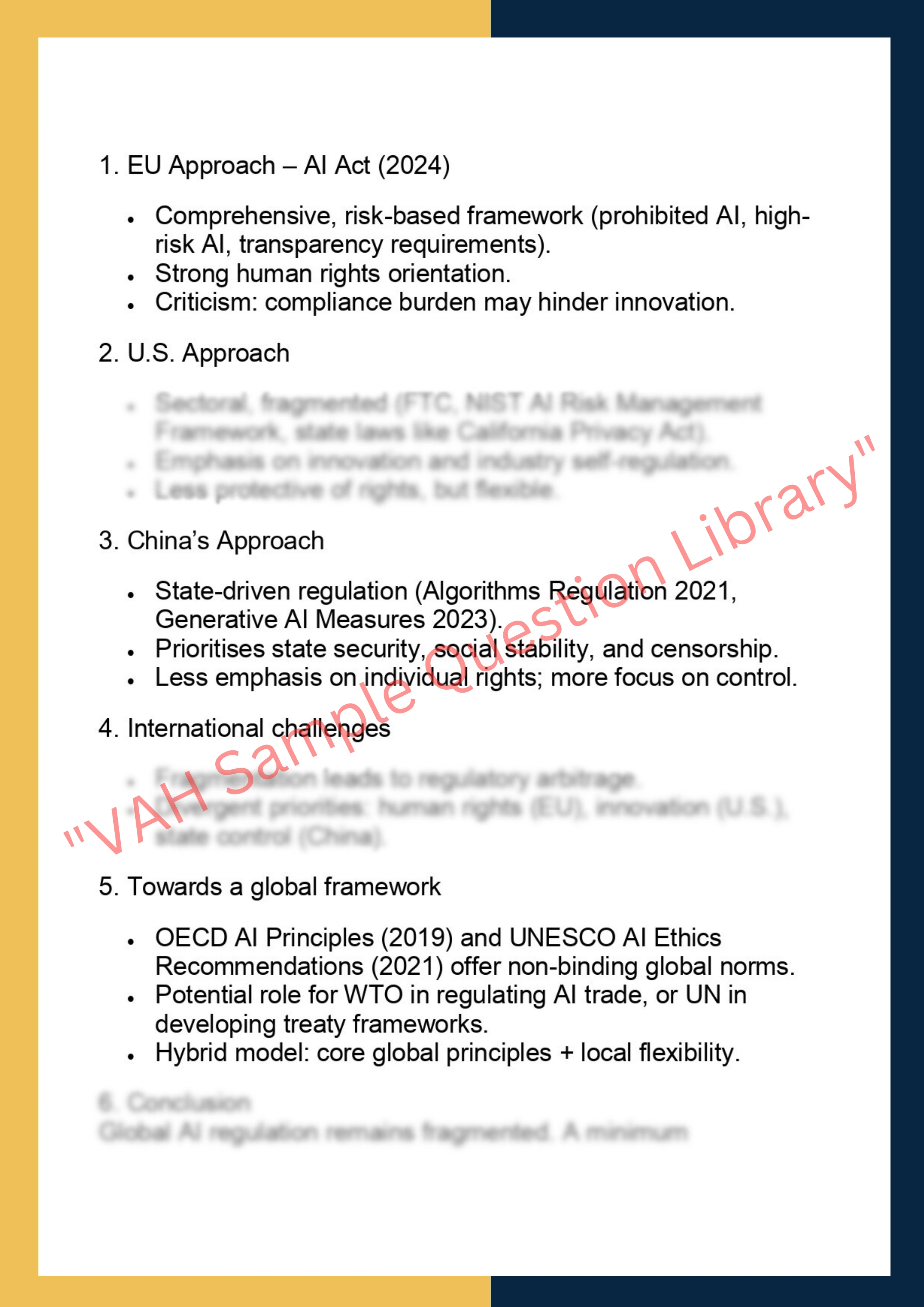 LAWS90165  – Regulating AI 6