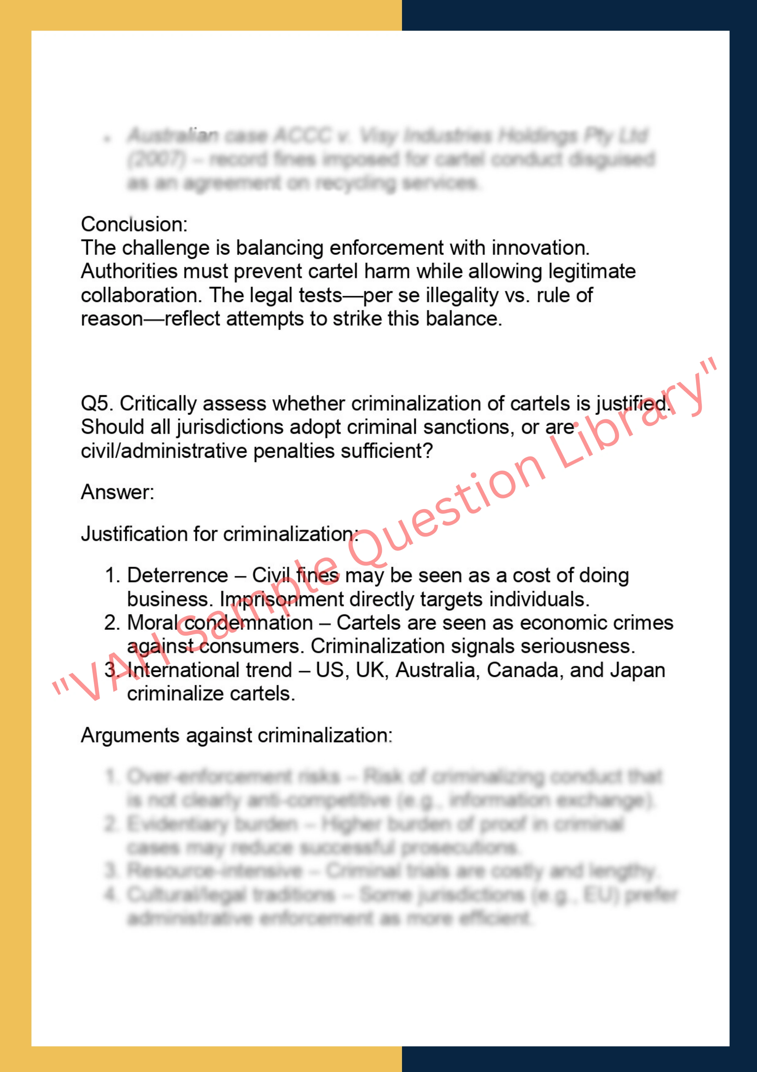 LAWS90064  – Cartels 6