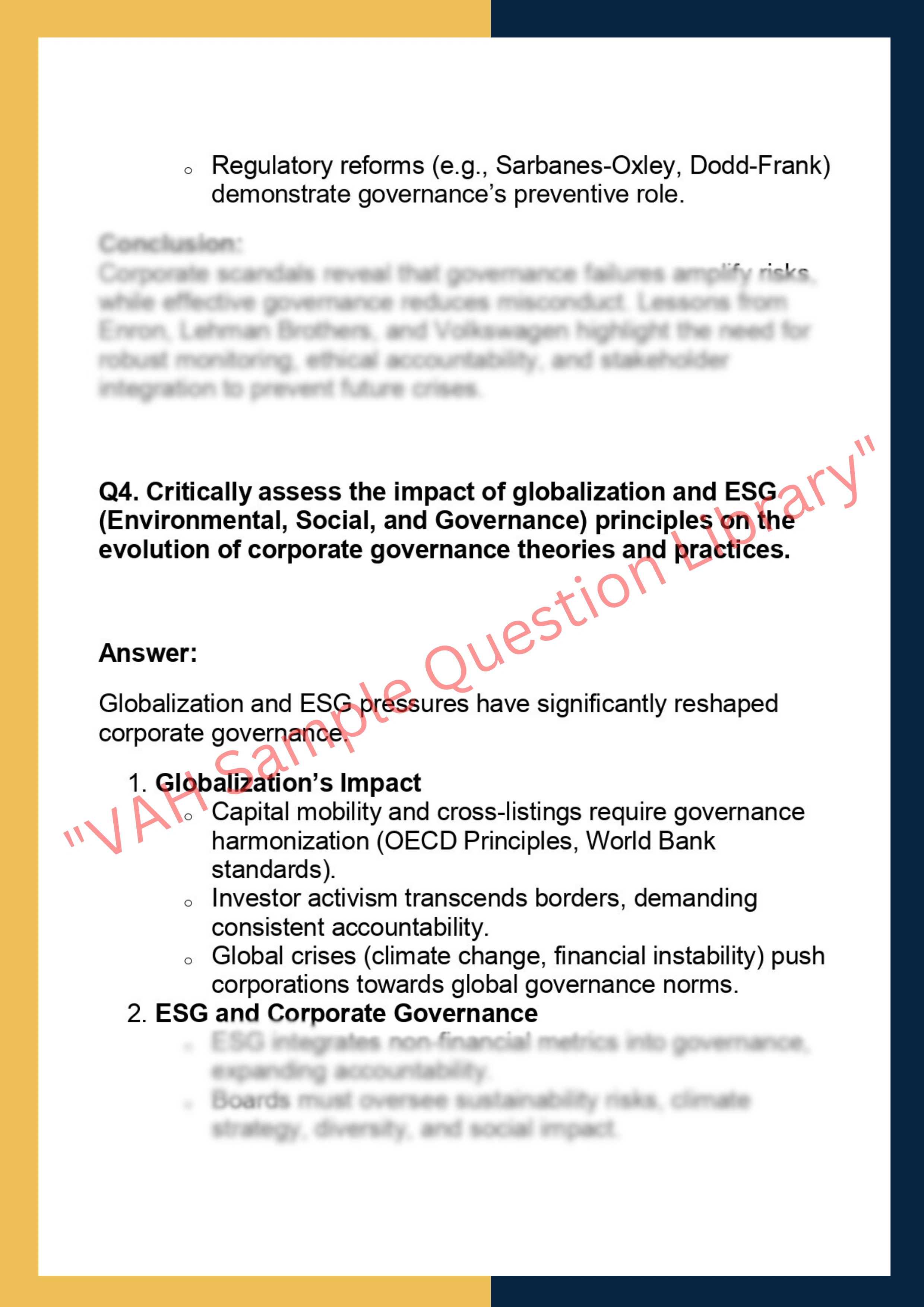 SOLM022 –  Corporate Governance: Foundational and Theoretical 6