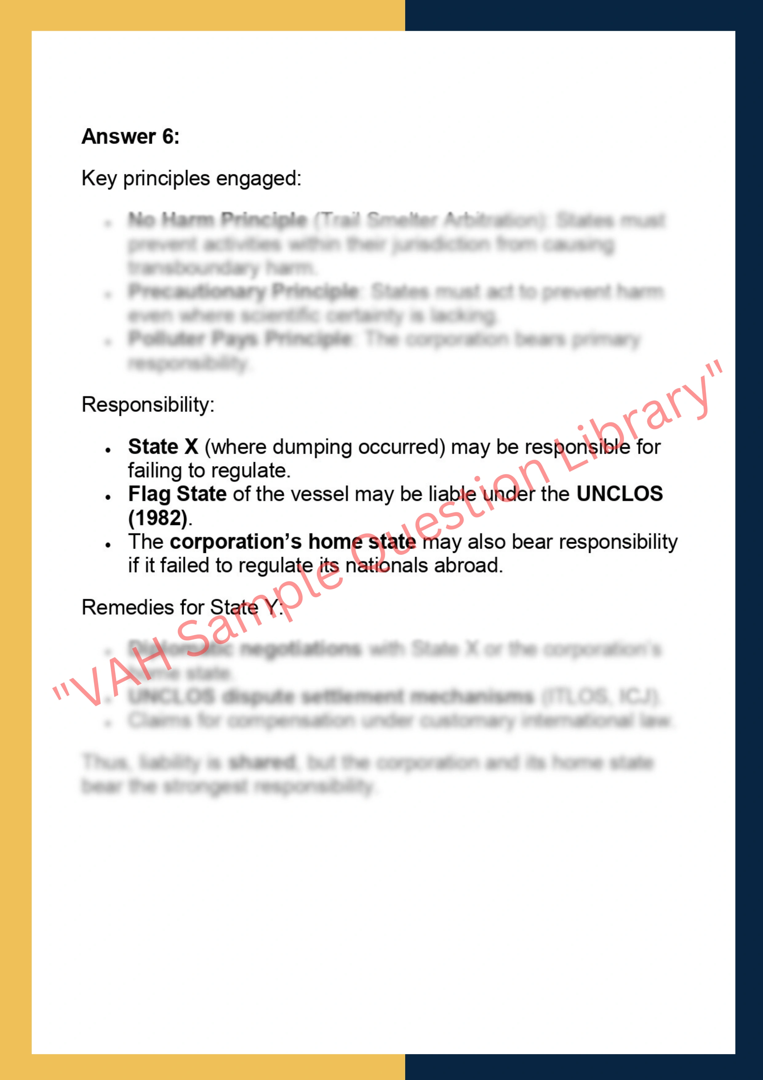 SOLM134– International Environmental Law 6