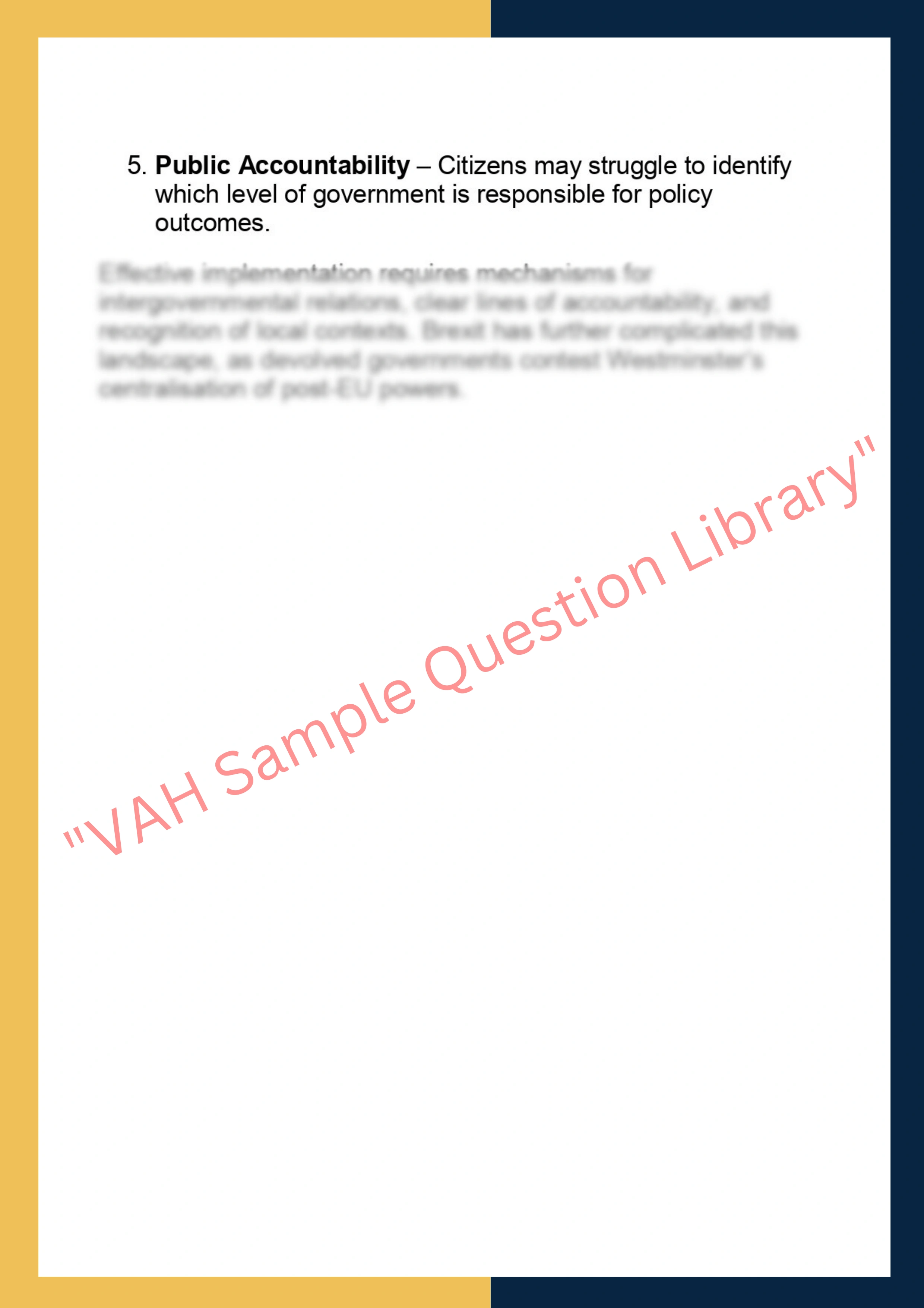 PUBL7023 – Public Policy & Governance 6