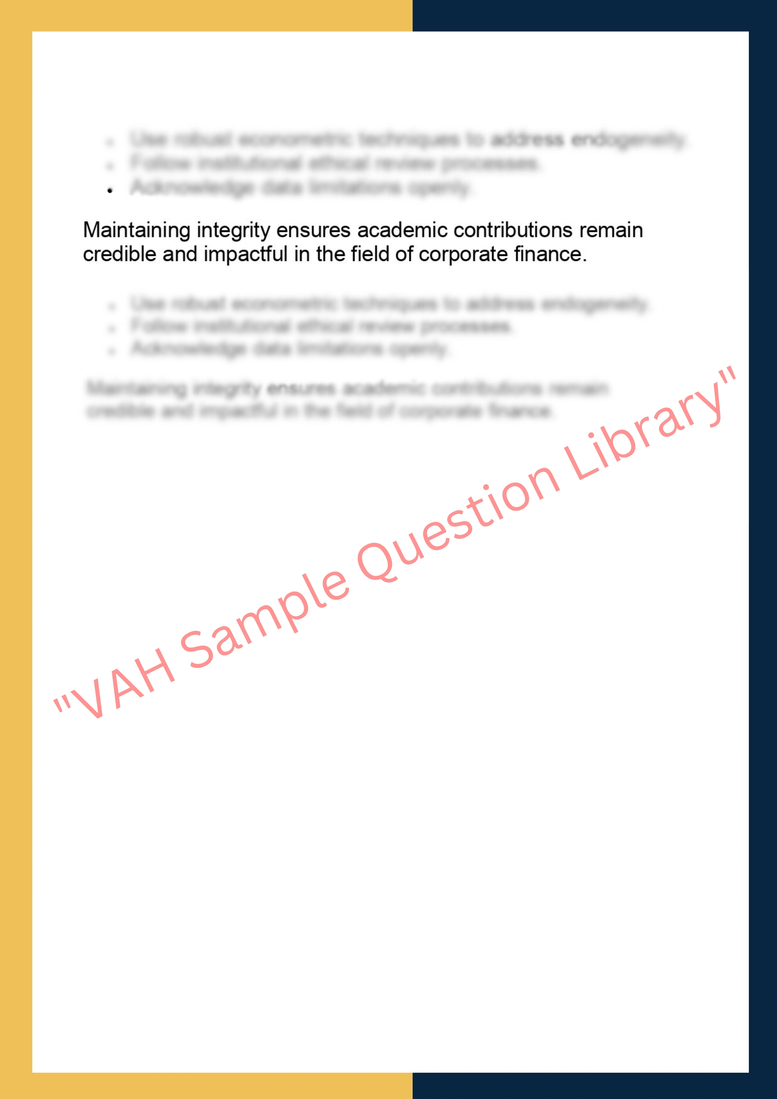 FINM7400 – Corporate Finance Dissertation 6