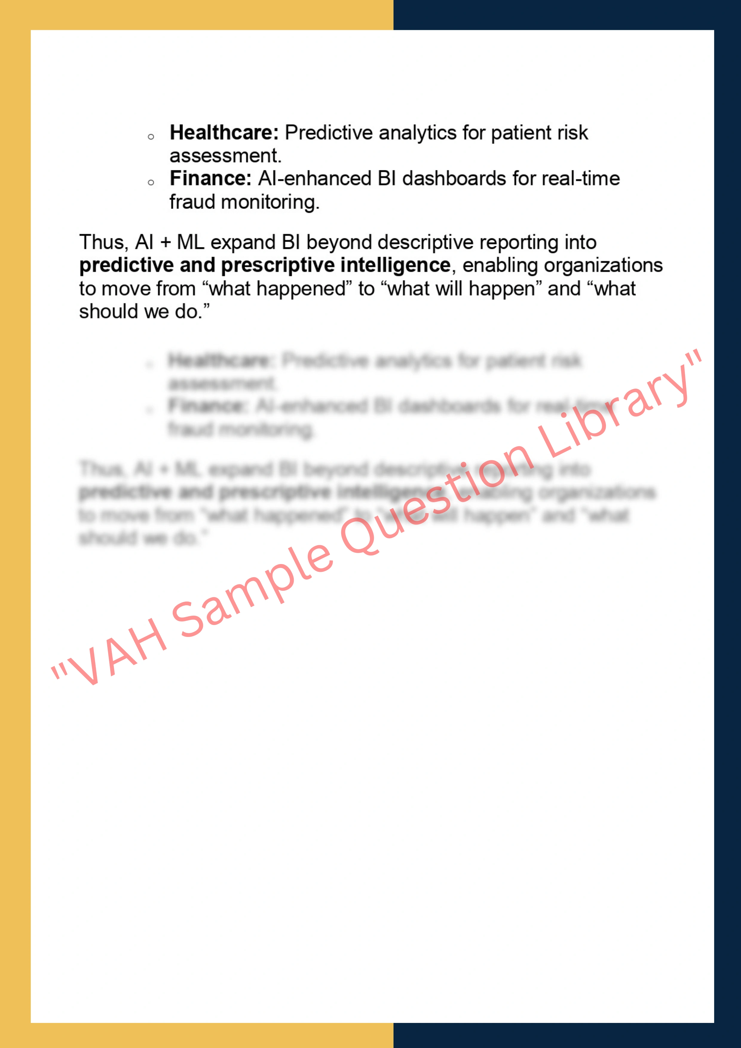 INFS7310 – Business Intelligence & Big Data 6