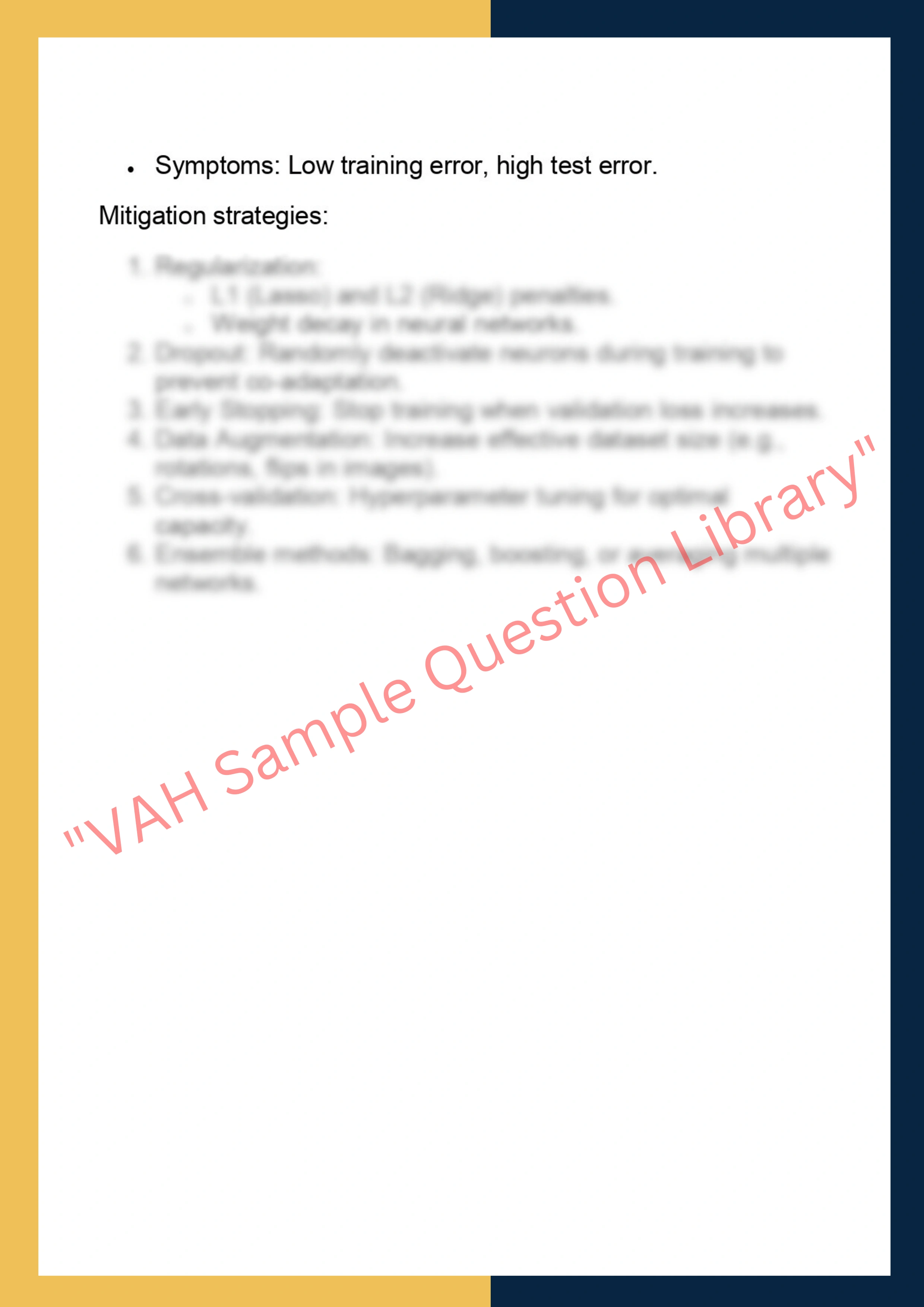 COMP7230 – Machine Learning: Principles and  Applications 6