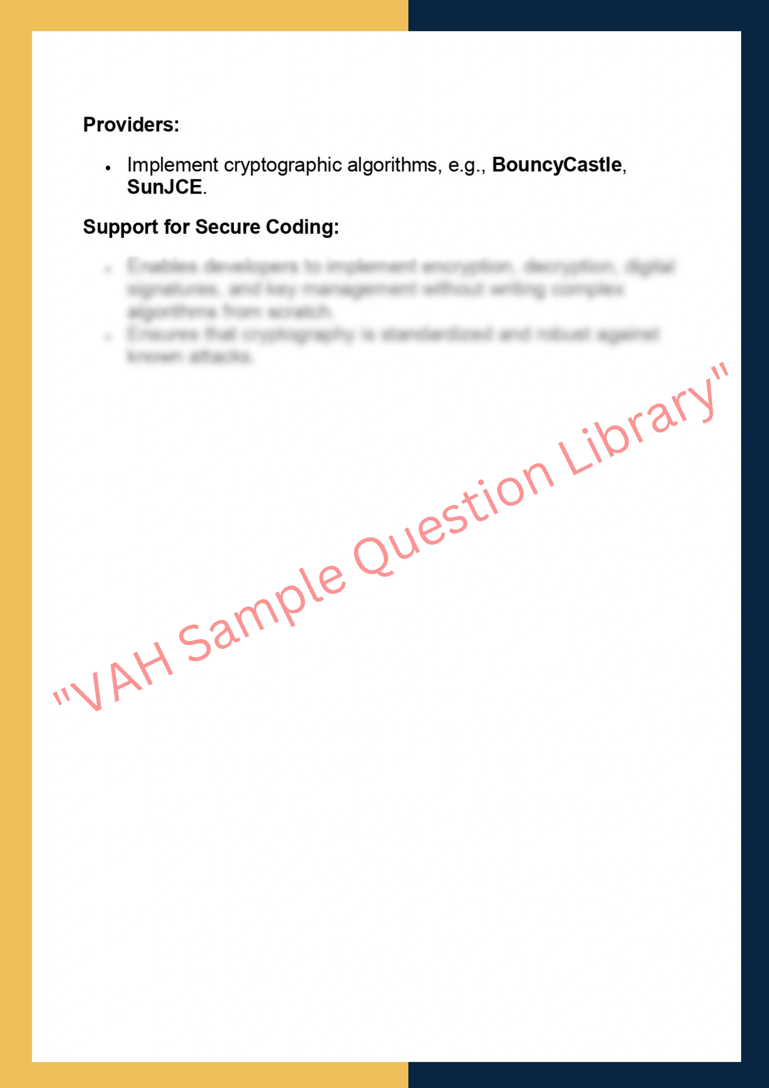 Sample Solution for -SCCJ613 – Secure Coding and Cryptography  with Java