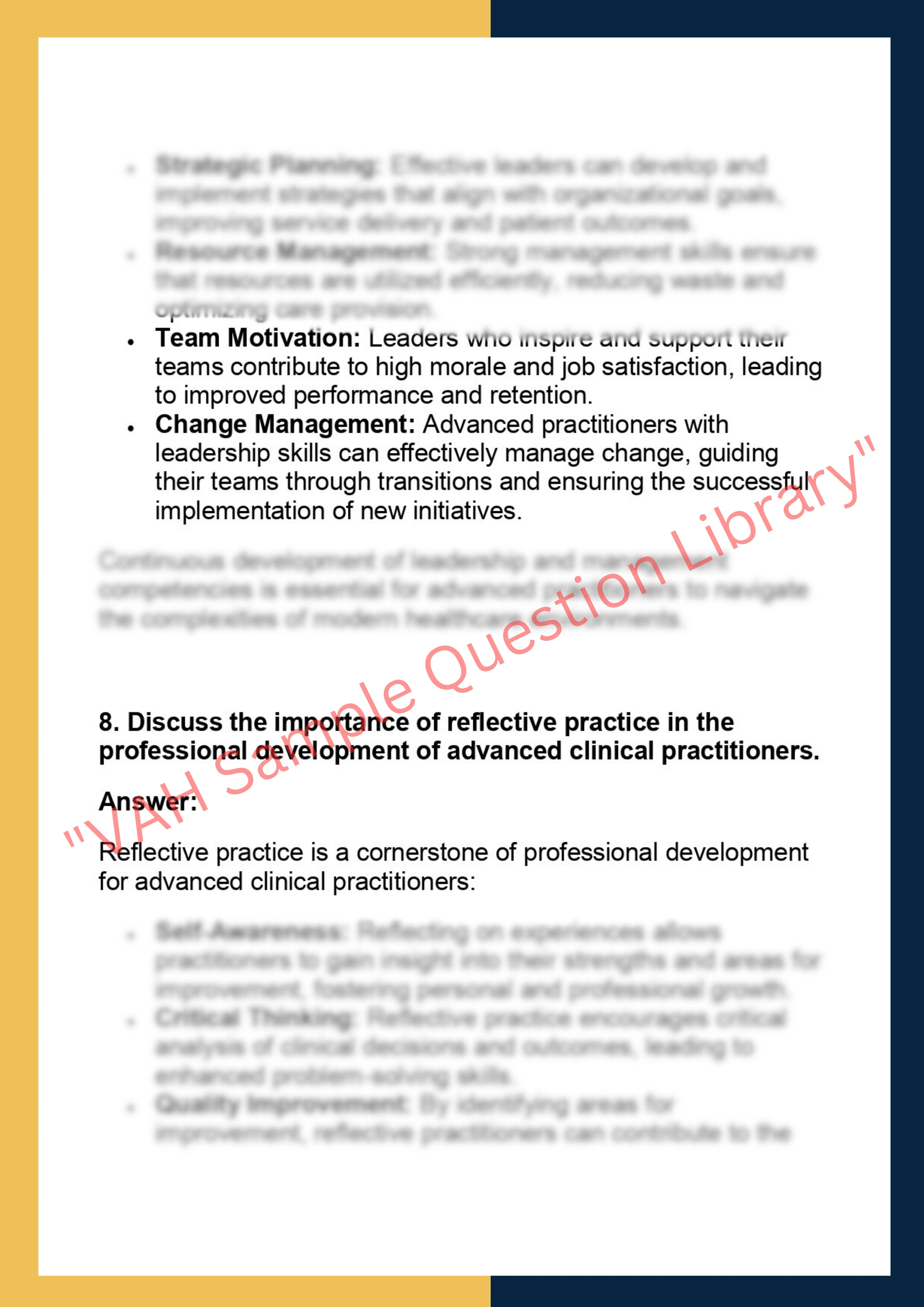 NUR2 – Advanced Clinical Practice 6