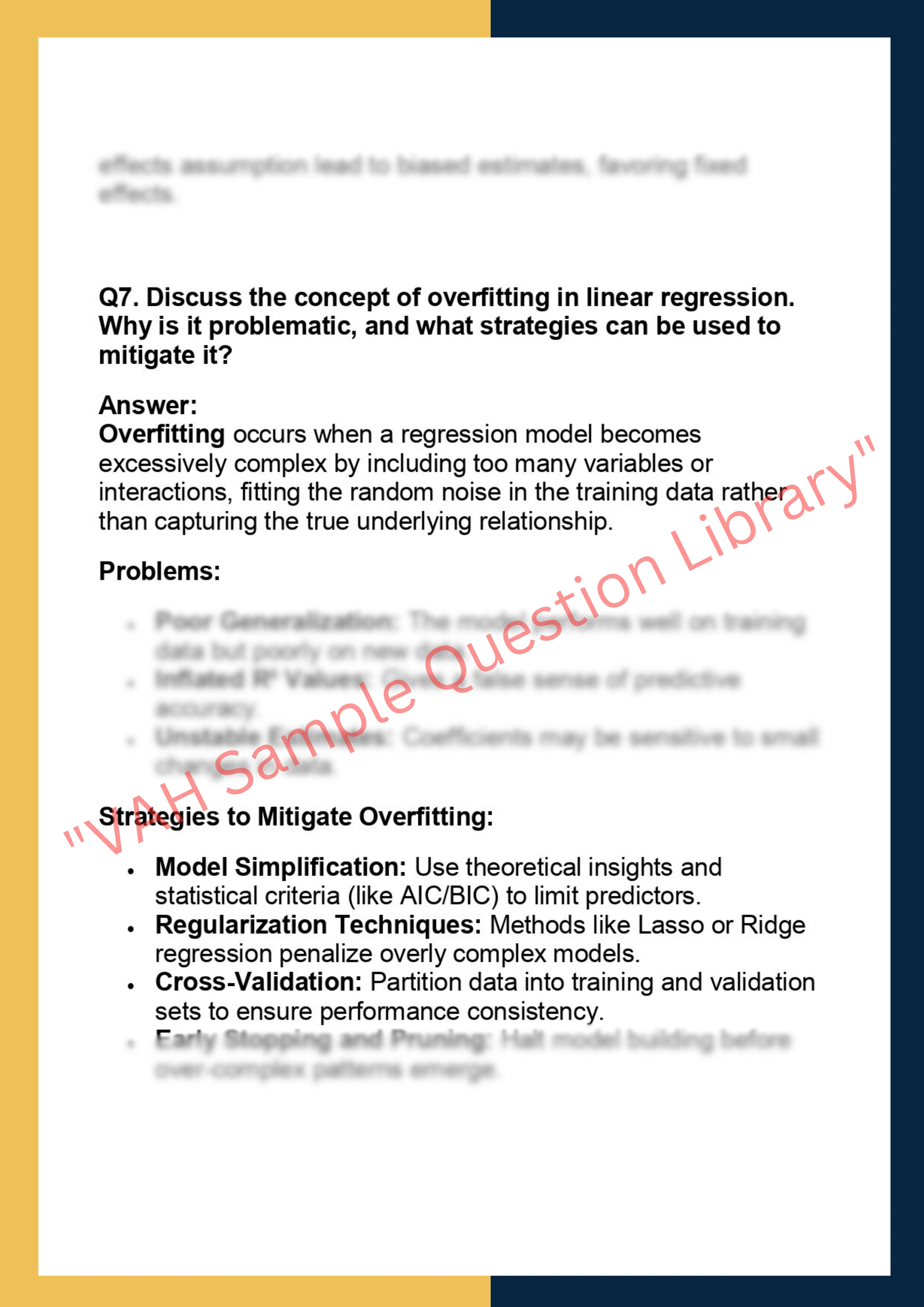 STA 530 – Linear Models & Regression 6