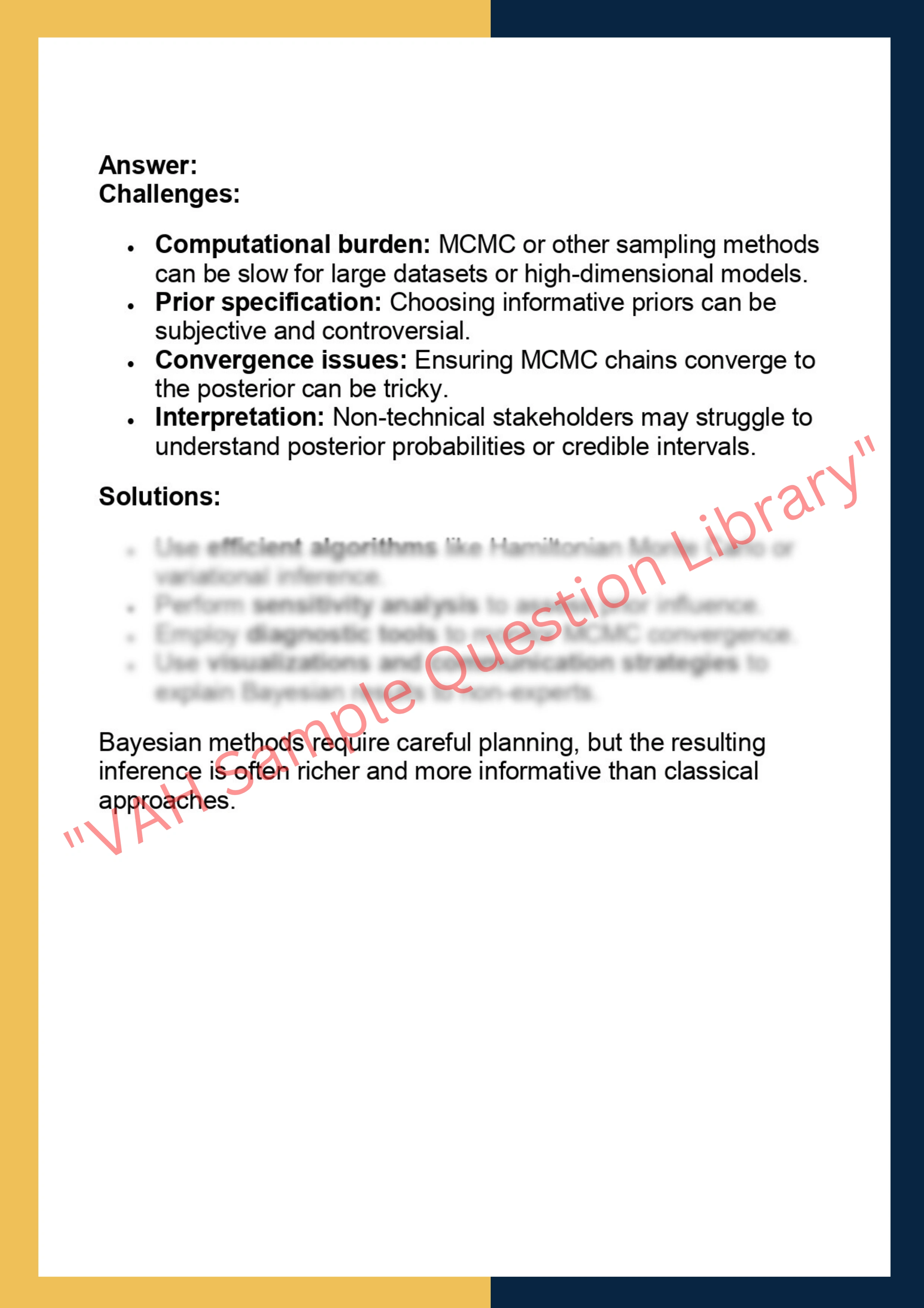 STAT 575 – Computational Bayesian  Methods 6