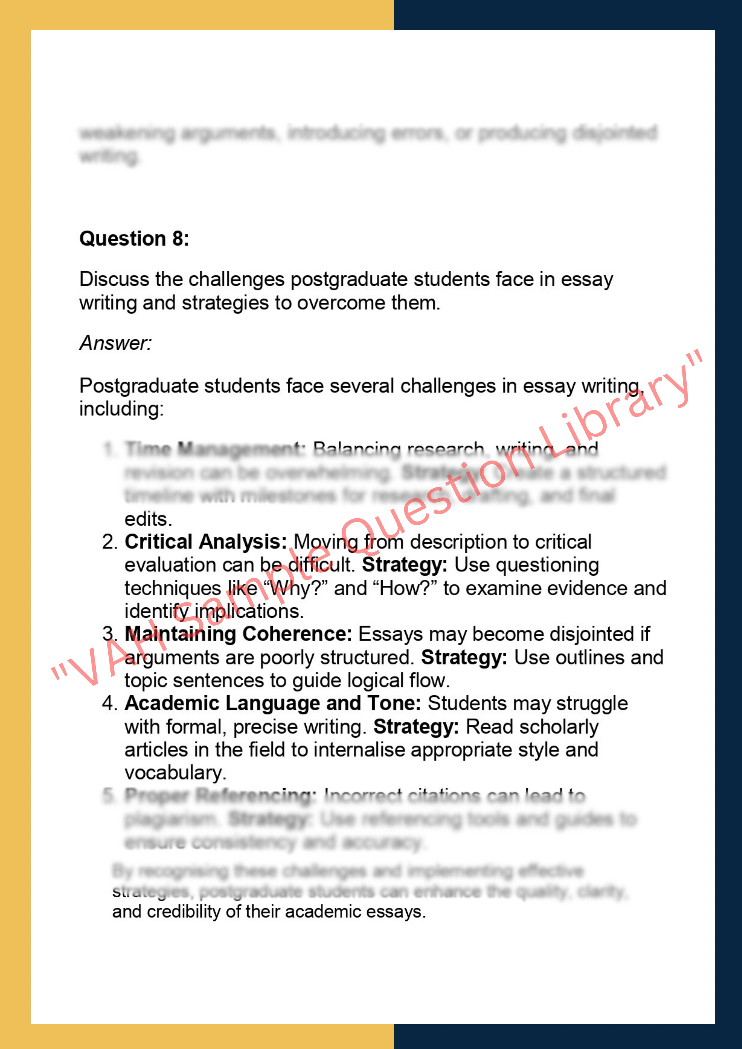 ENG102  – Academic Writing 6