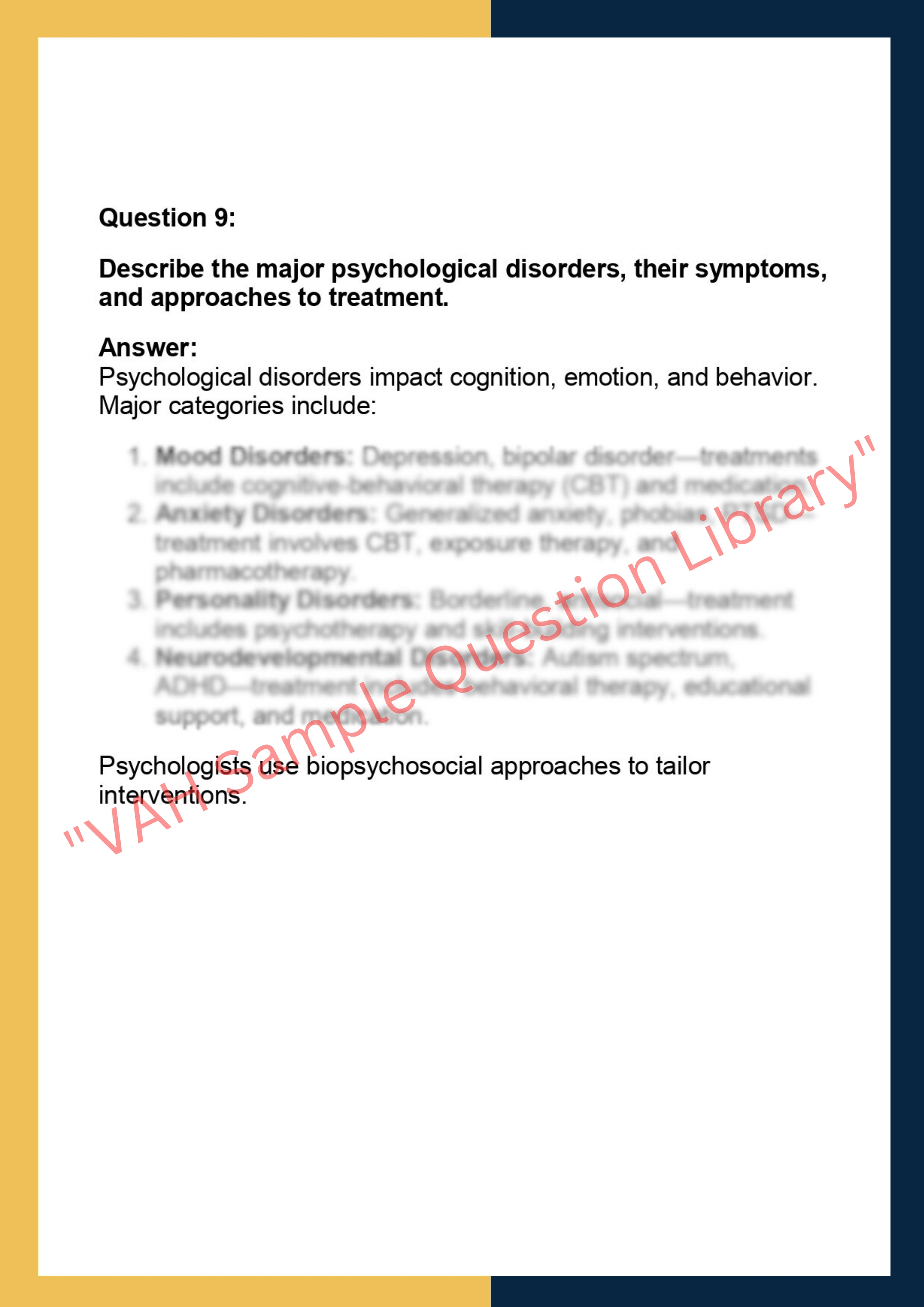 PSY101 –  Introduction to Psychology 6