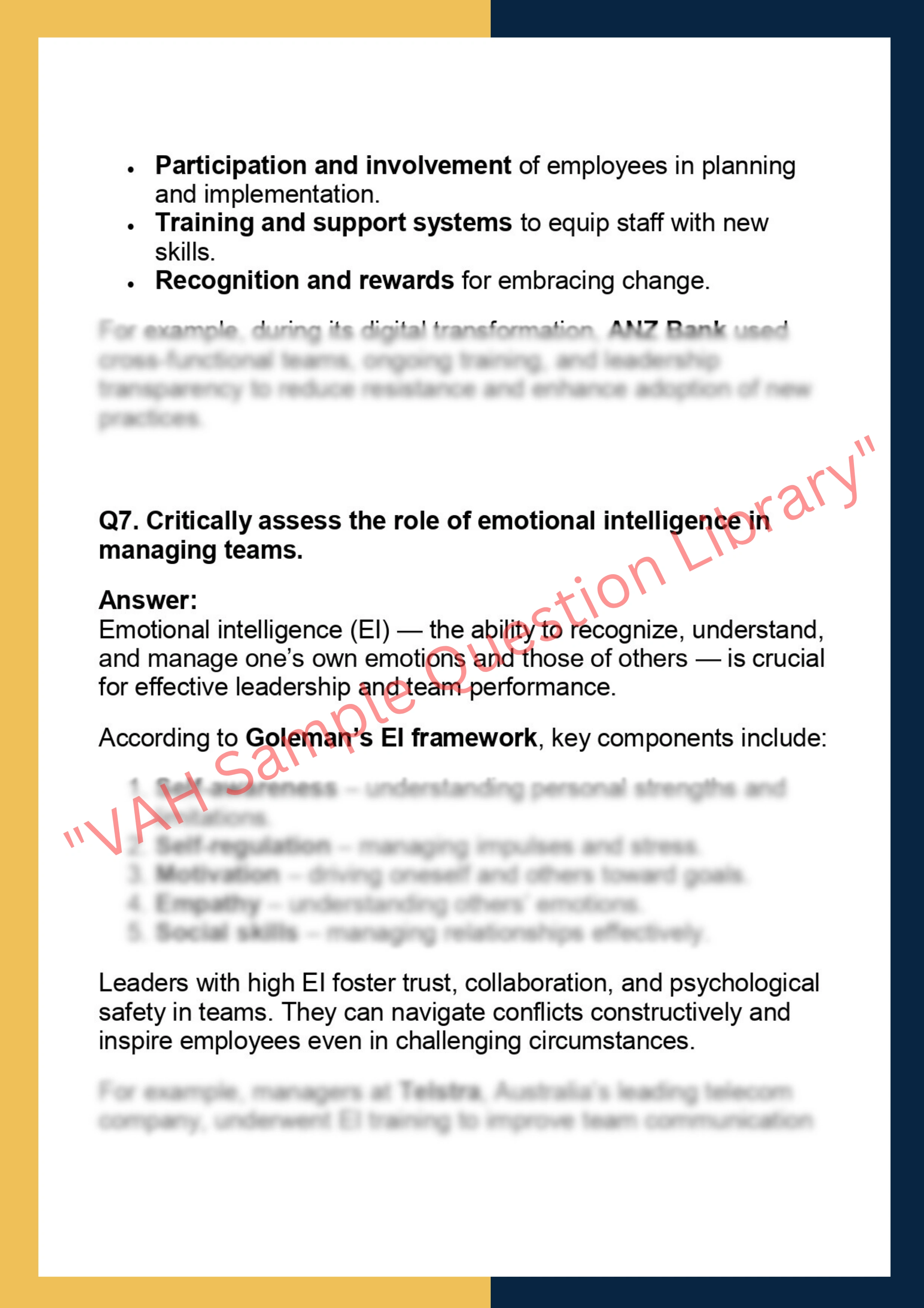 MGT201 –  Organizational Behavior 6