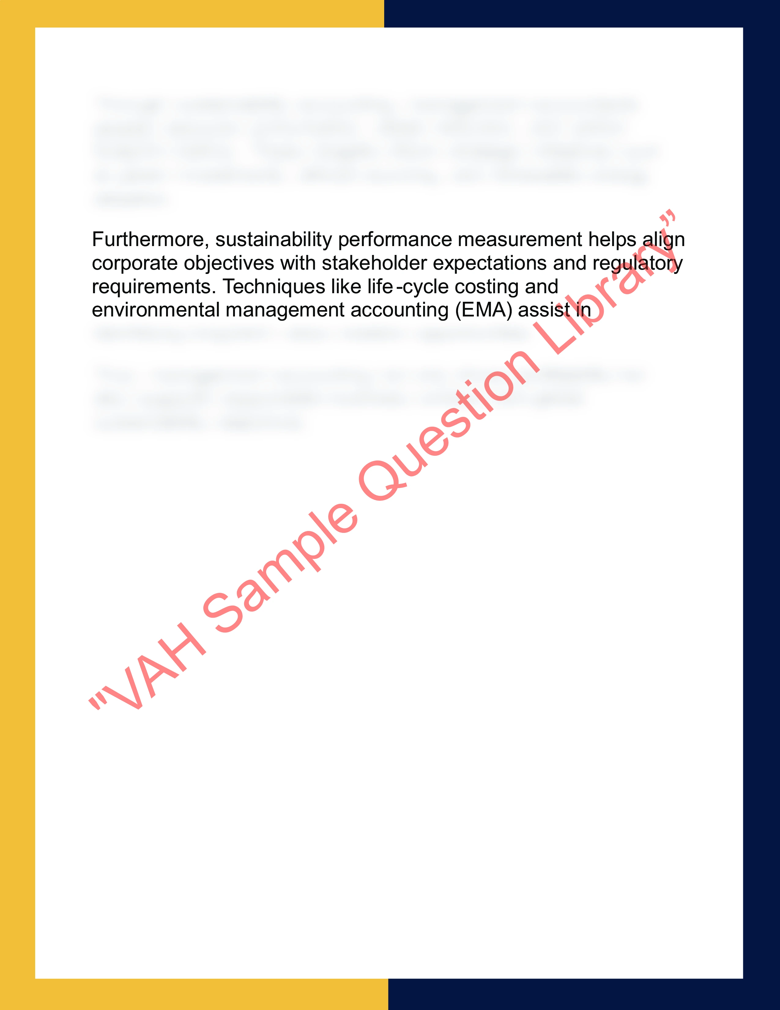 ACC201 – Management Accounting  Report 6