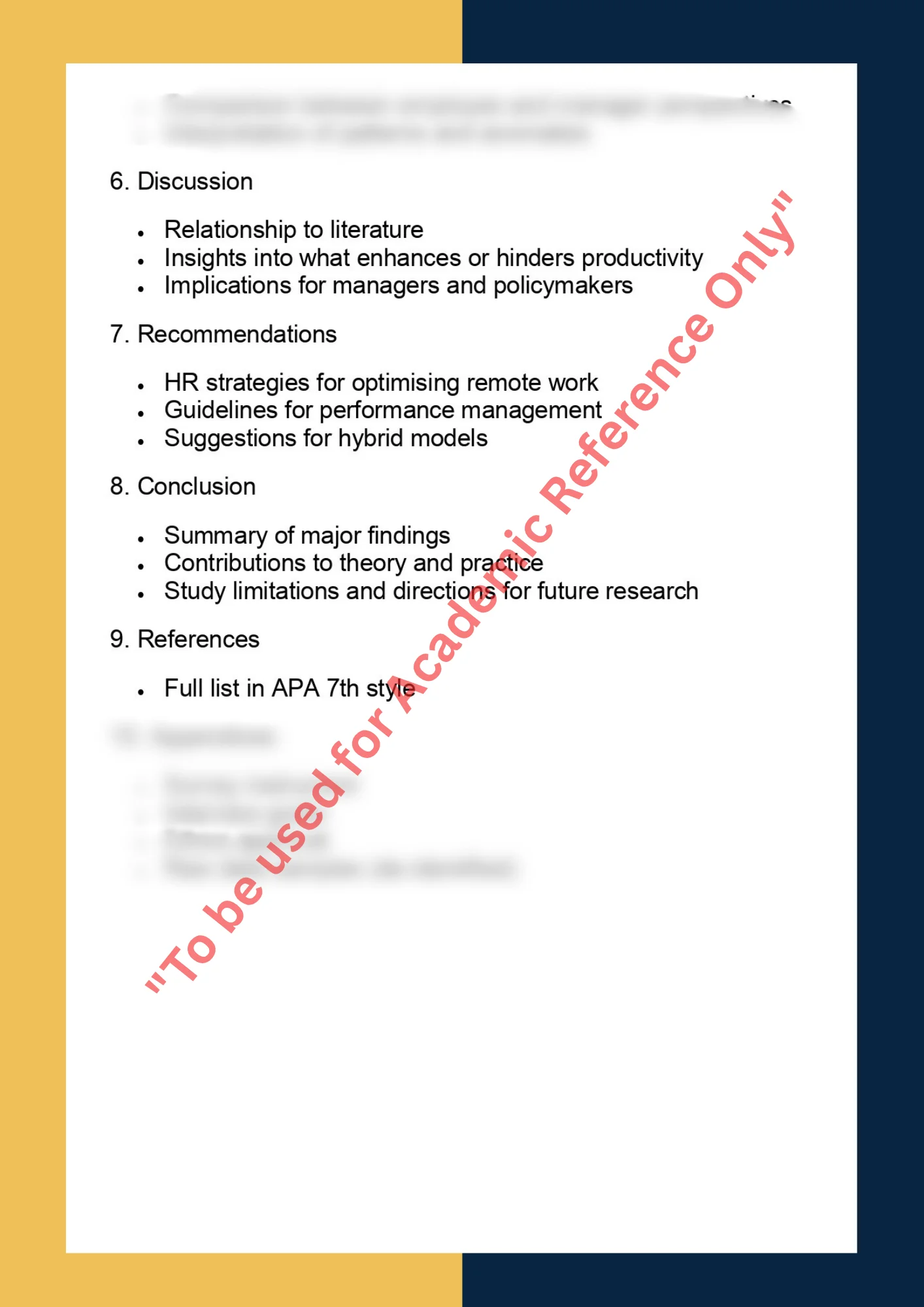 BUSS7001- Business Research Project 7