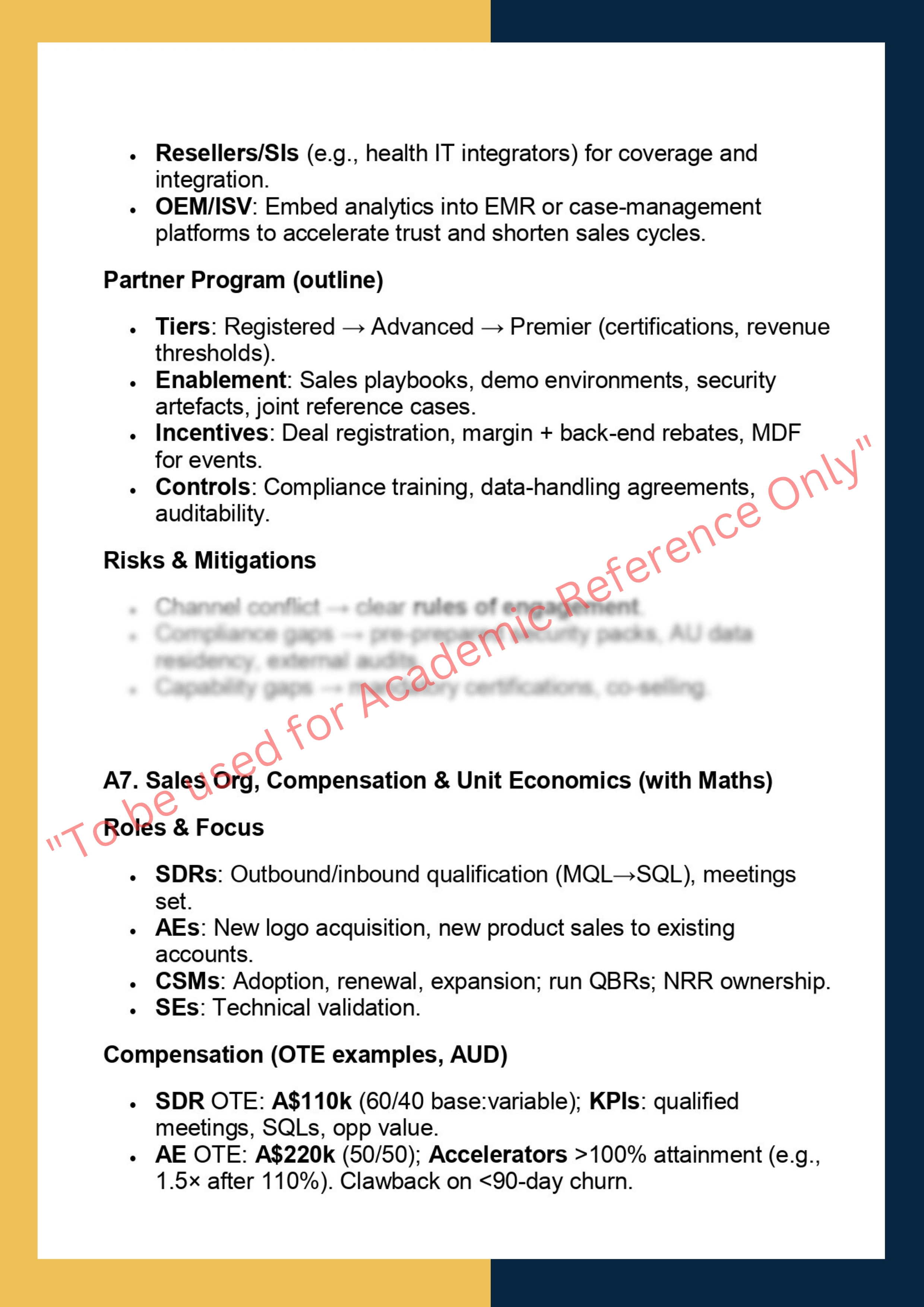 MKTG6013 -  B2B Marketing and Sales 7