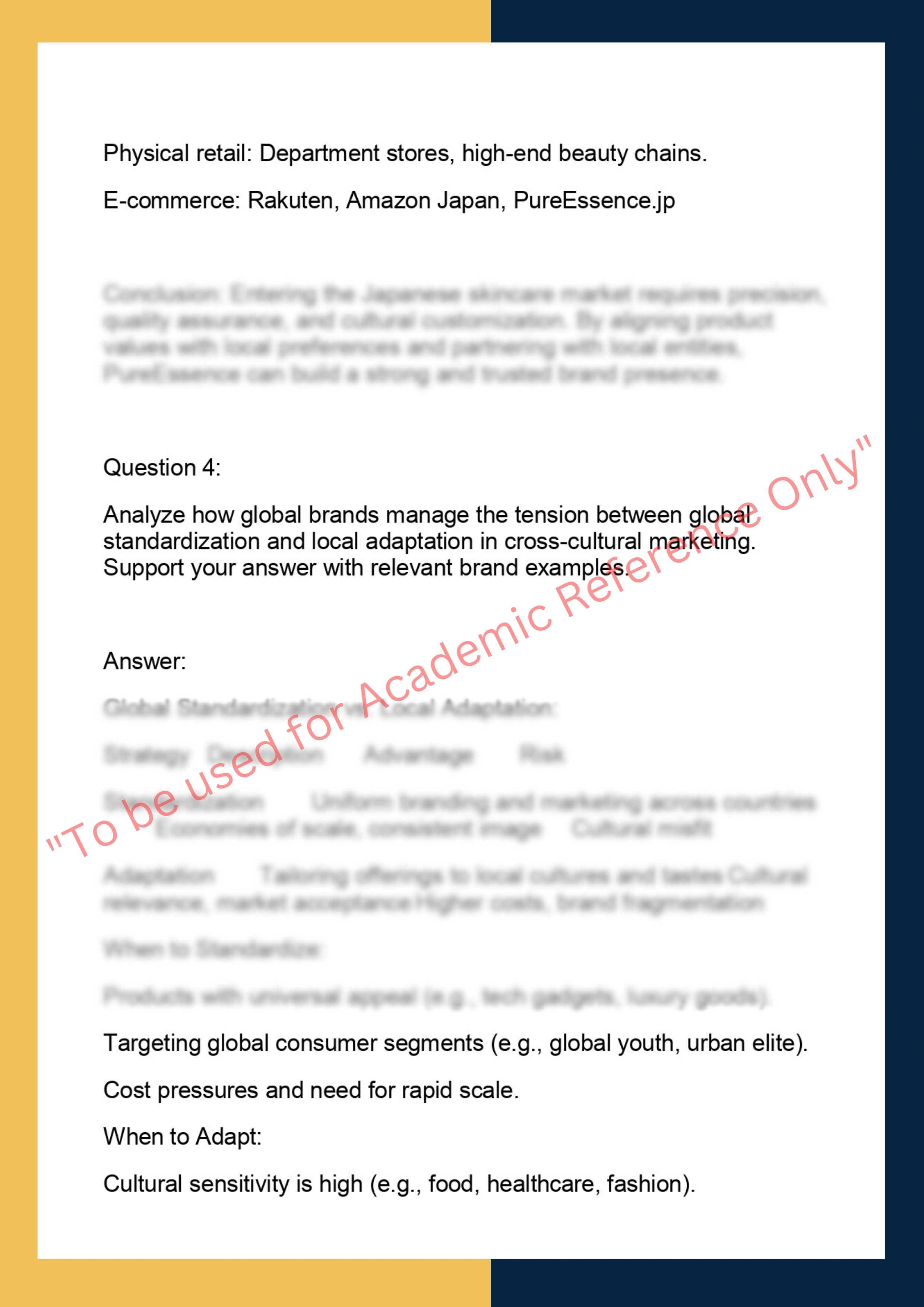 BUSMKT580– International and Cross-Cultural  Marketing 7