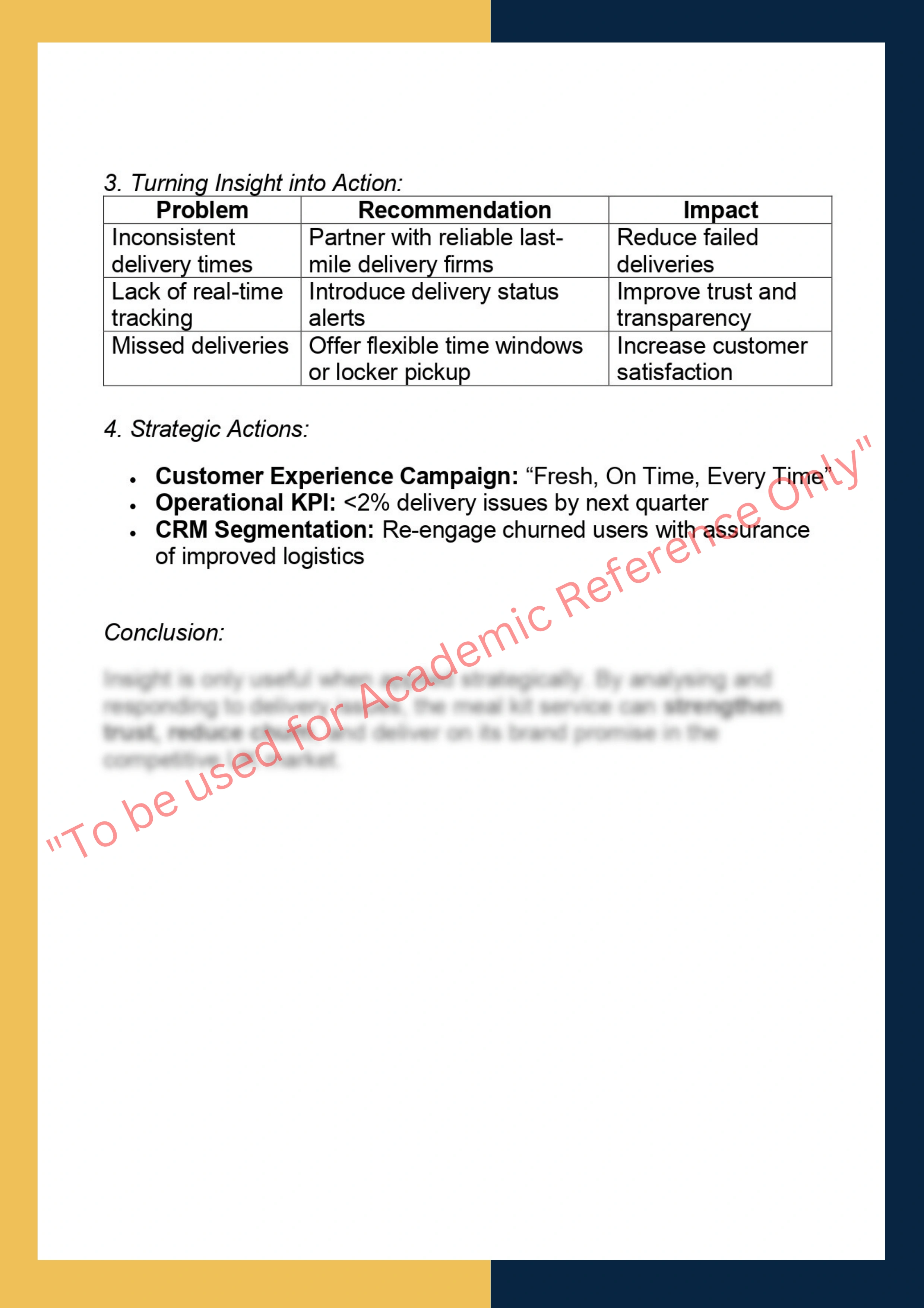 MK7003 Subject Title: Customer Insights and  Research 7