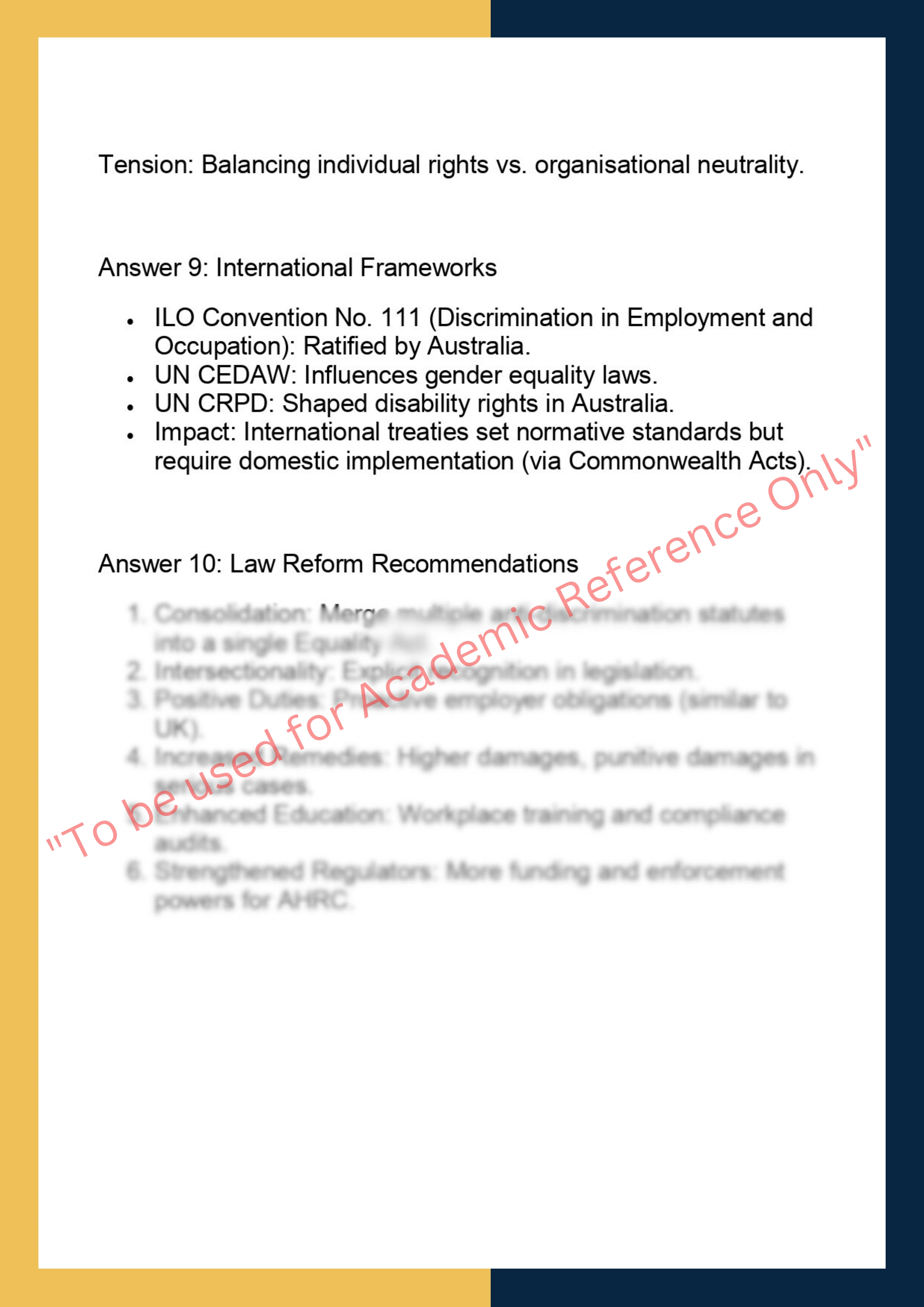 LAWS6039– Discrimination in the Workplace 7
