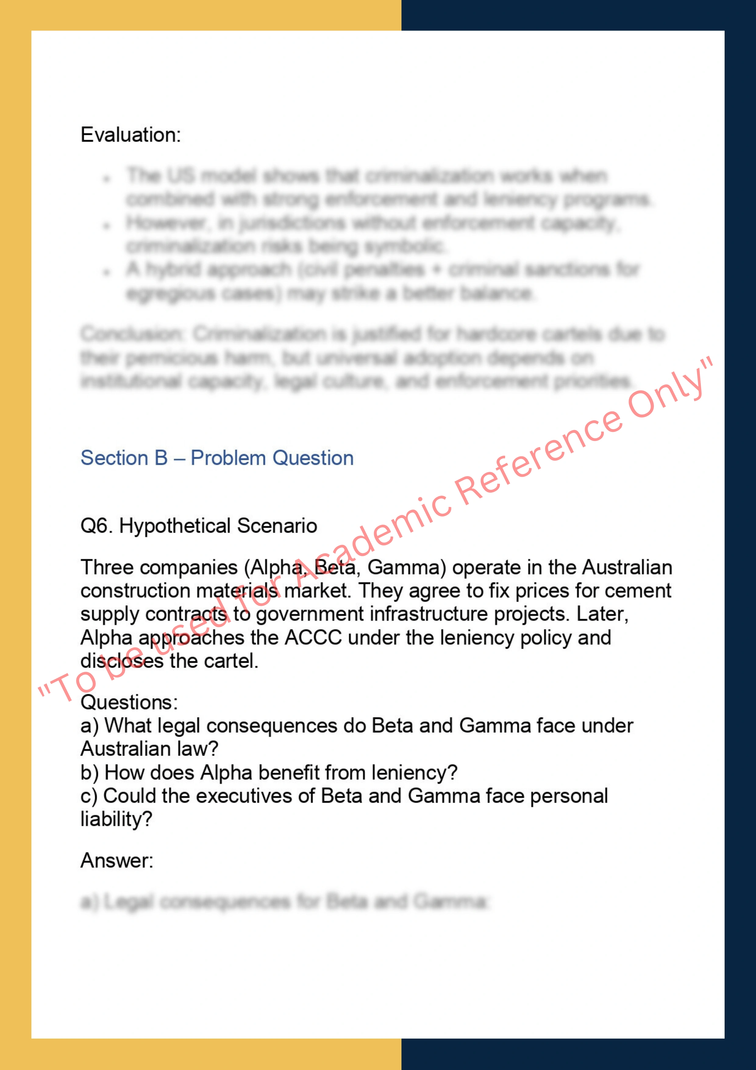 LAWS90064  – Cartels 7
