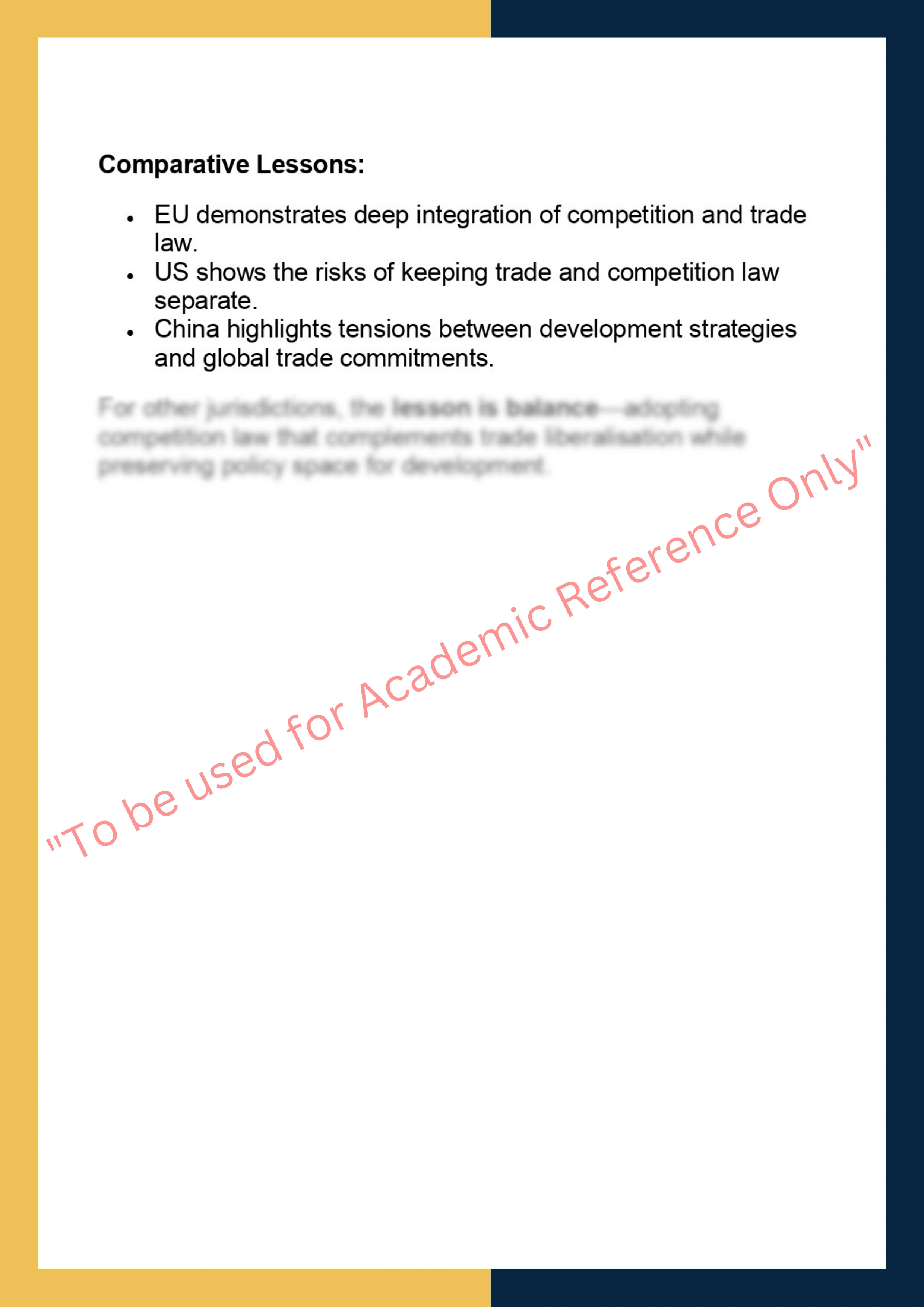 LAWS90095  – International Trade and  Competition Law 6