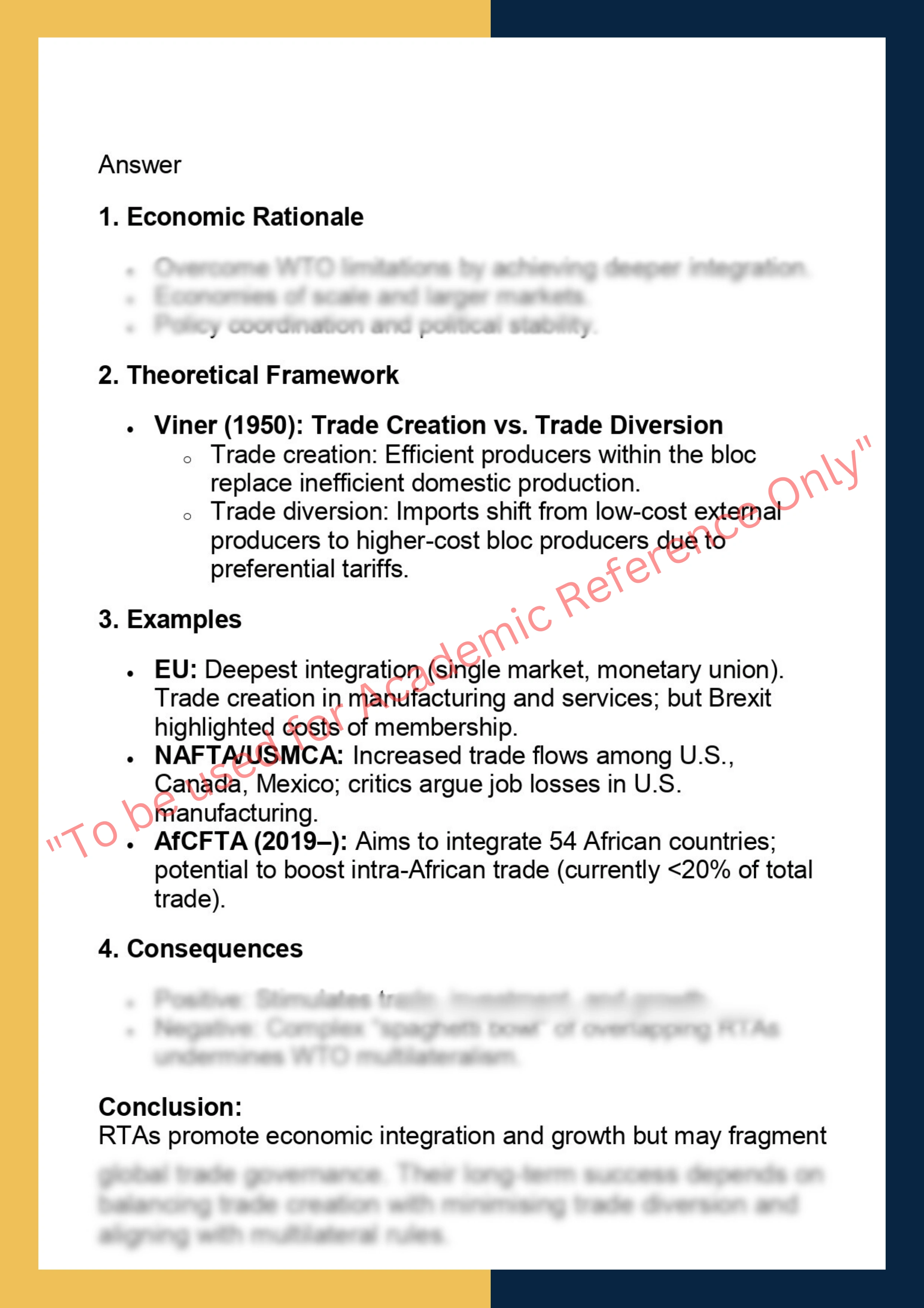 ECNM7020 –  International Economics 7