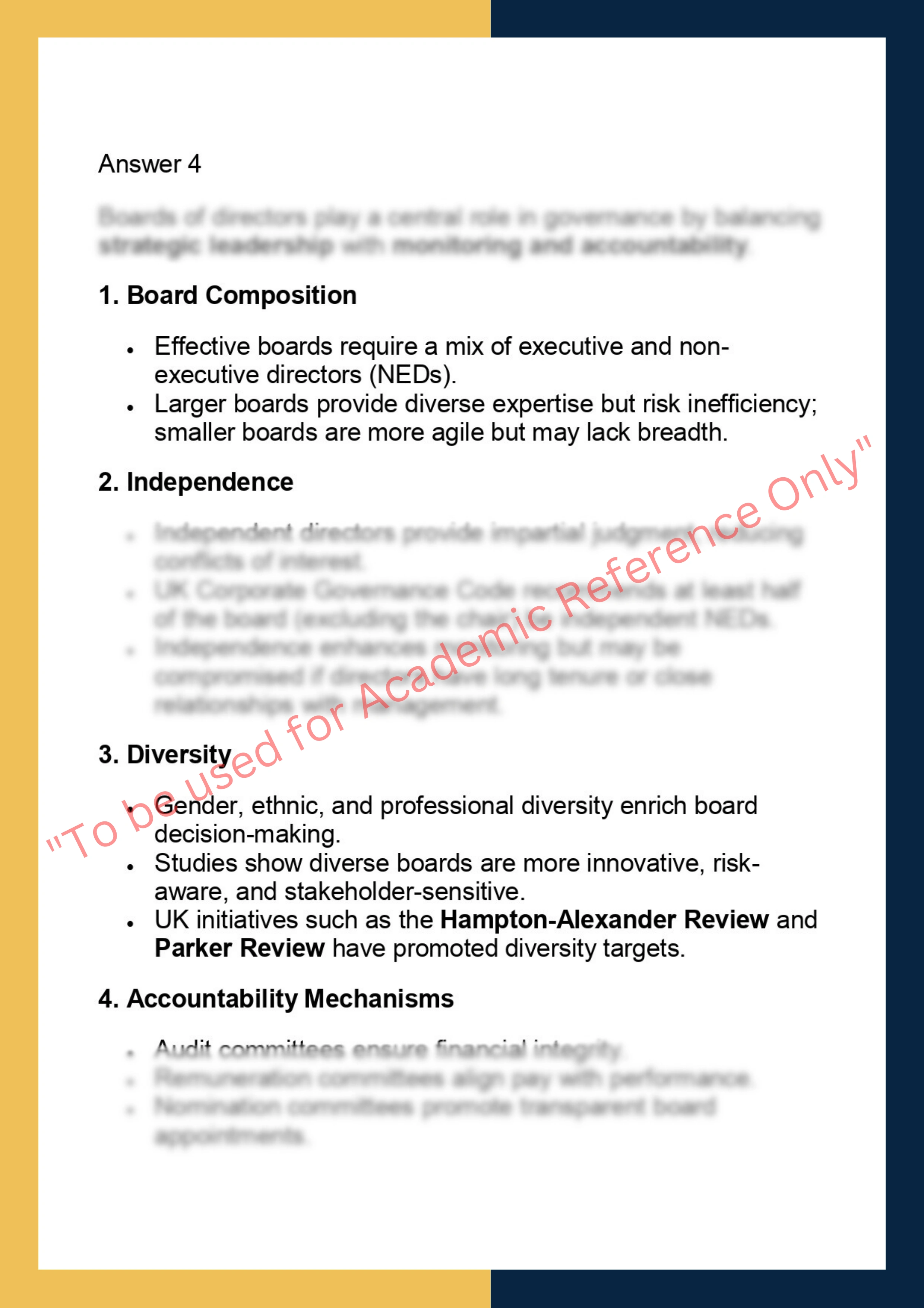 SOLM022 –  Corporate Governance: Foundational & Theoretical 7
