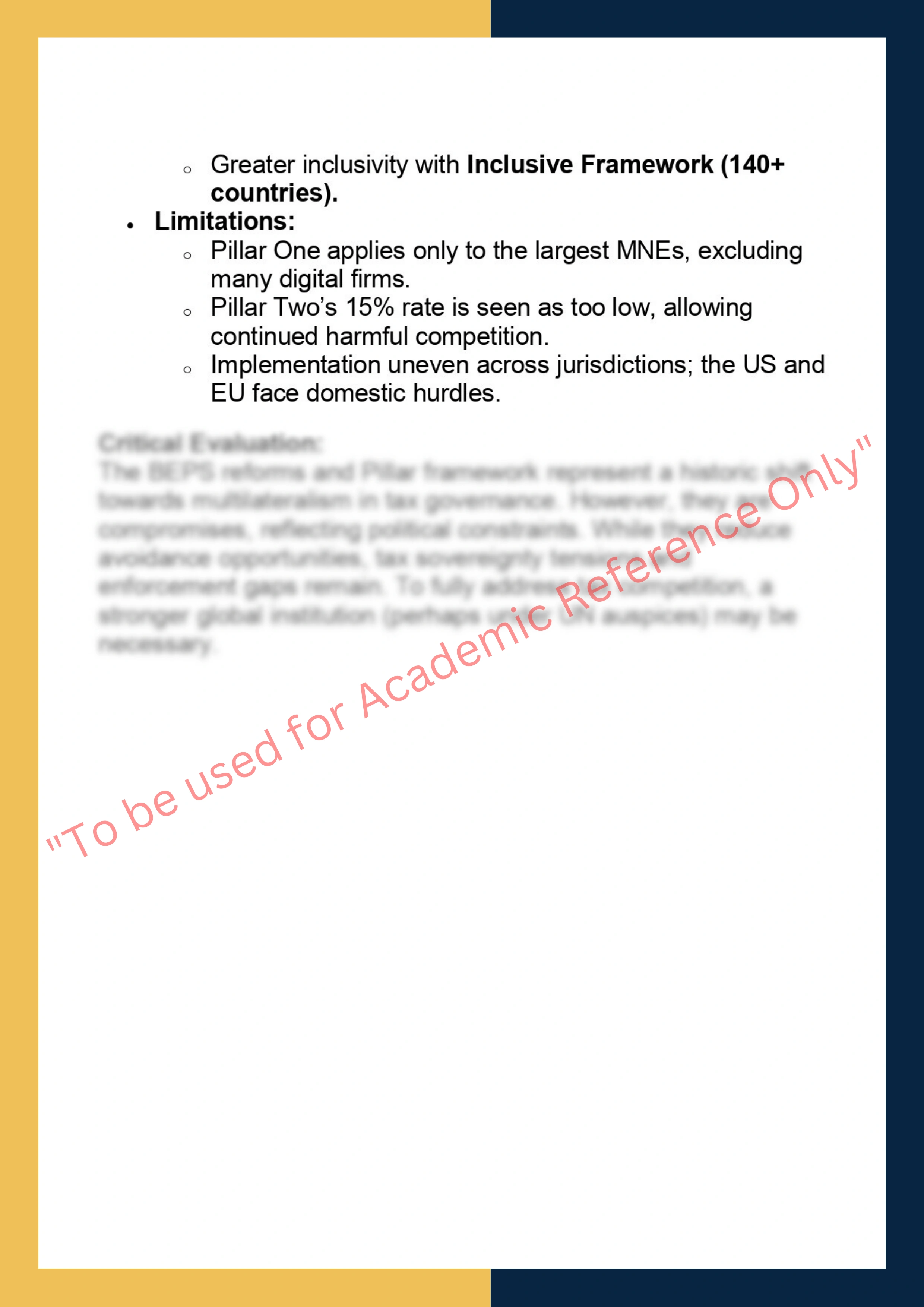 SOLM119 –  International Tax Law 7