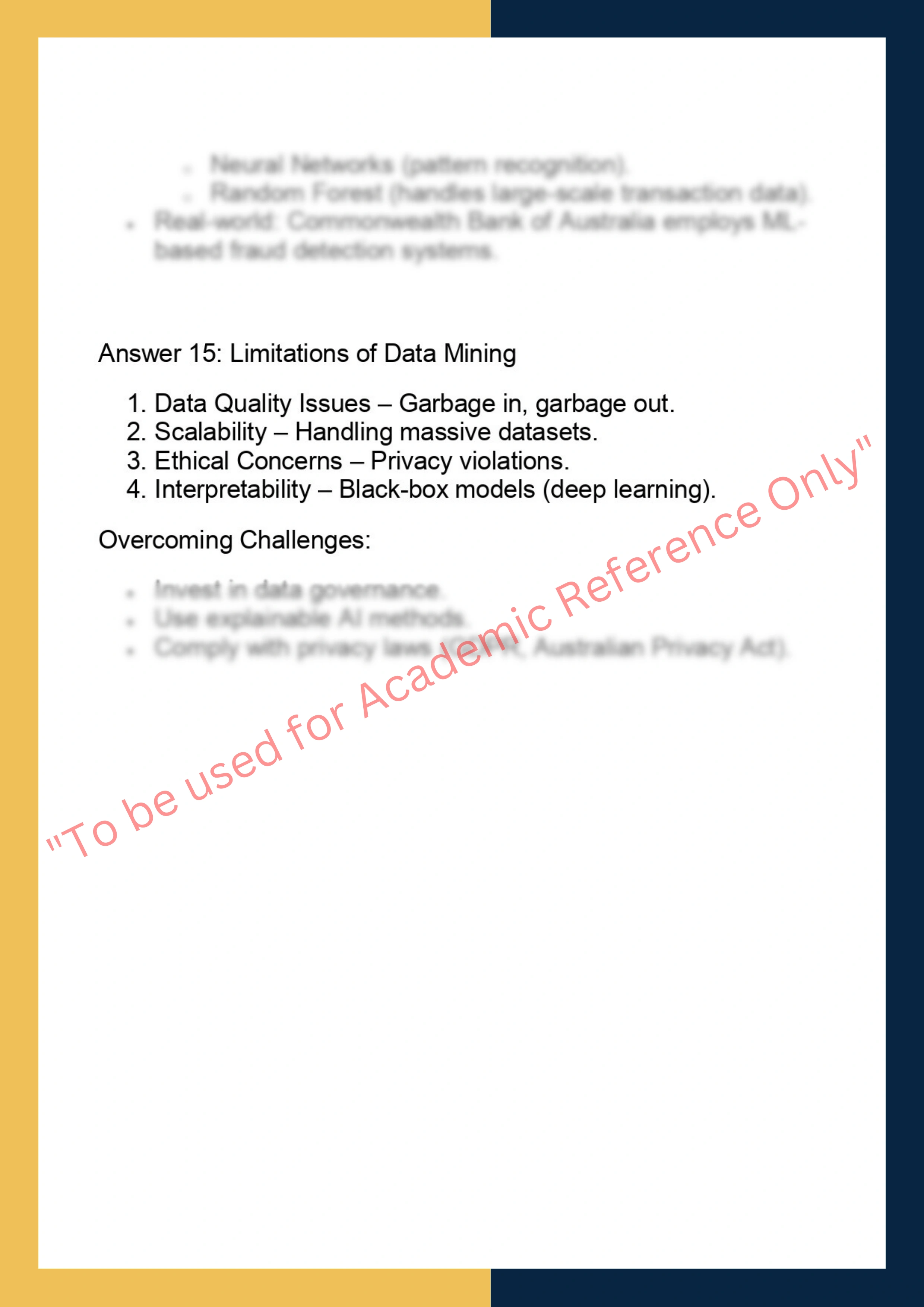 DS 520– Data  Mining 7