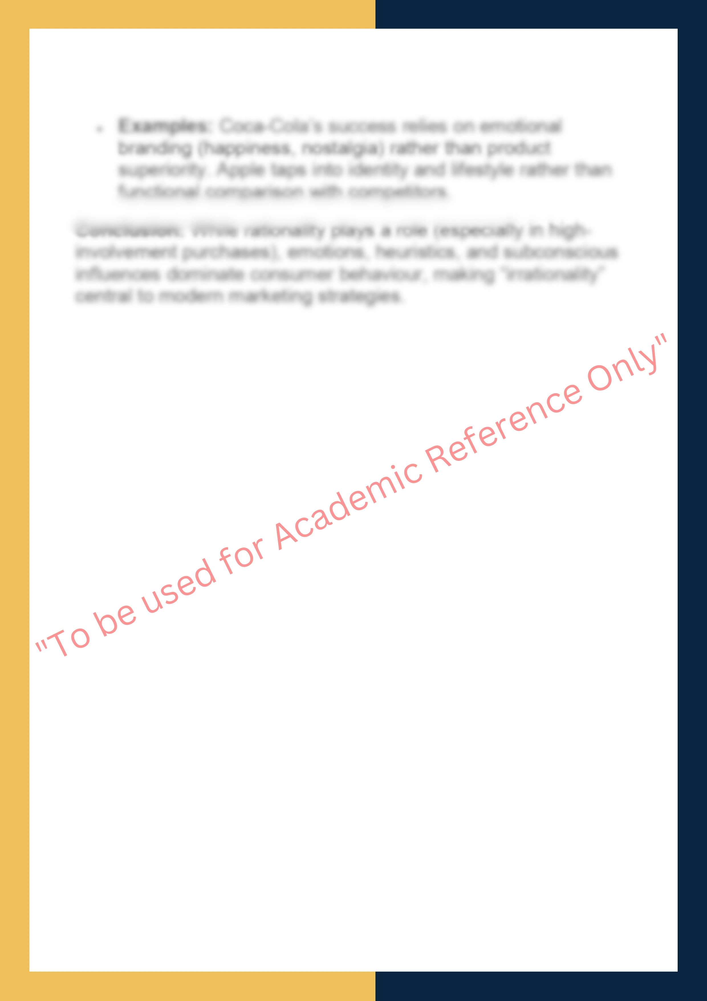 MKTG6002  – Consumer Behaviour 7