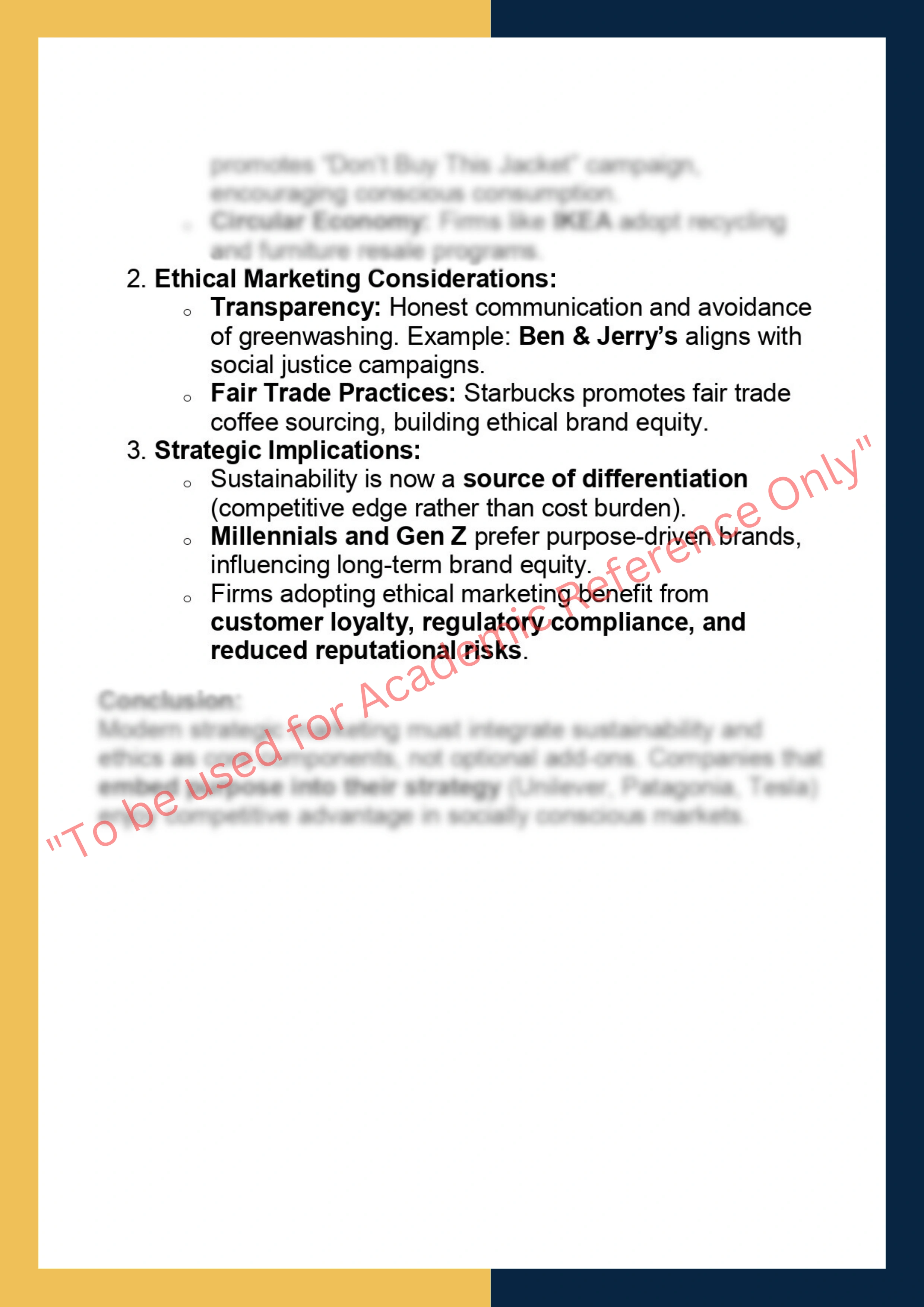 MKTG6003 -  Strategic Marketing 7