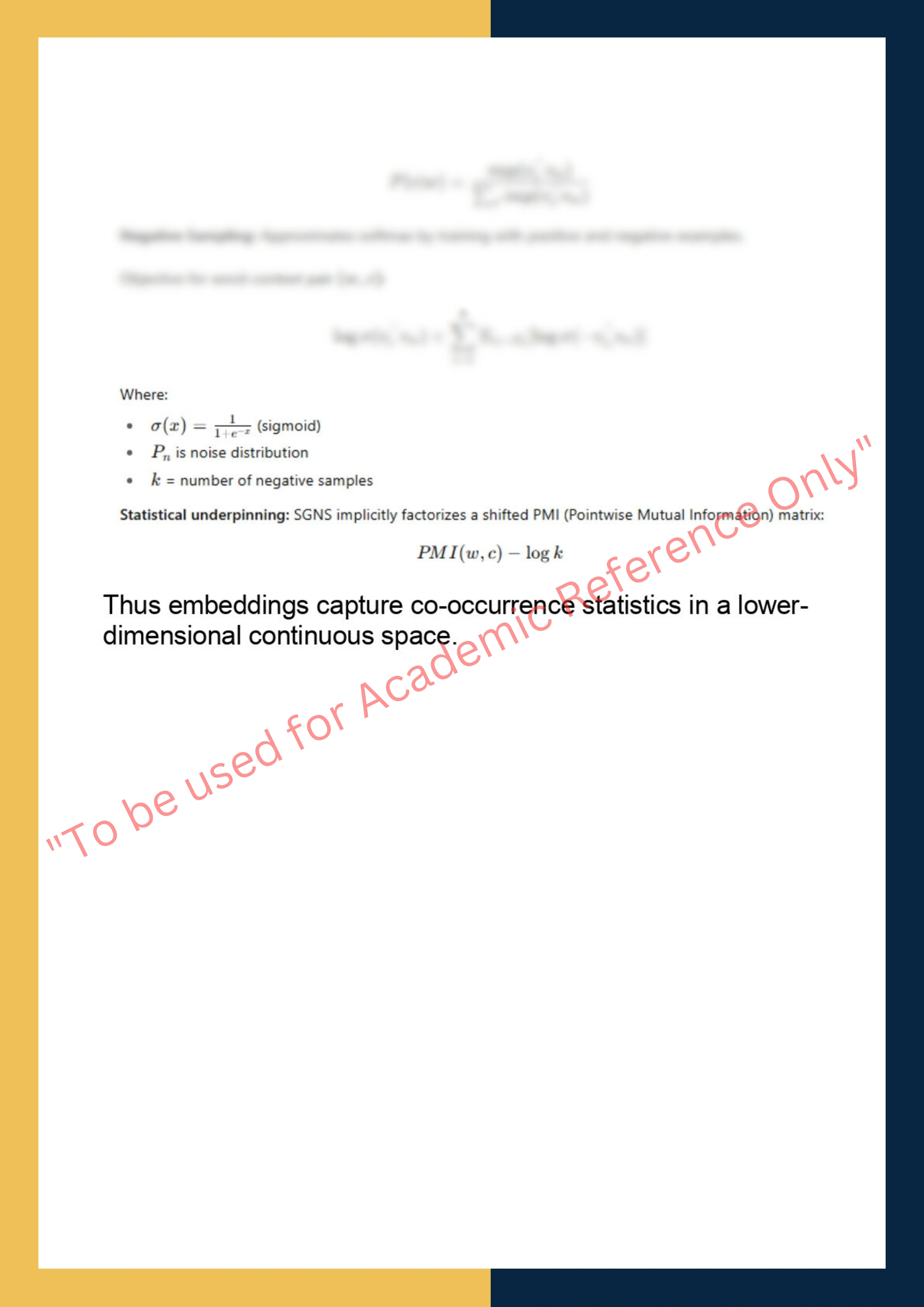 COMP0087 – Statistical Natural Language  Processing 7
