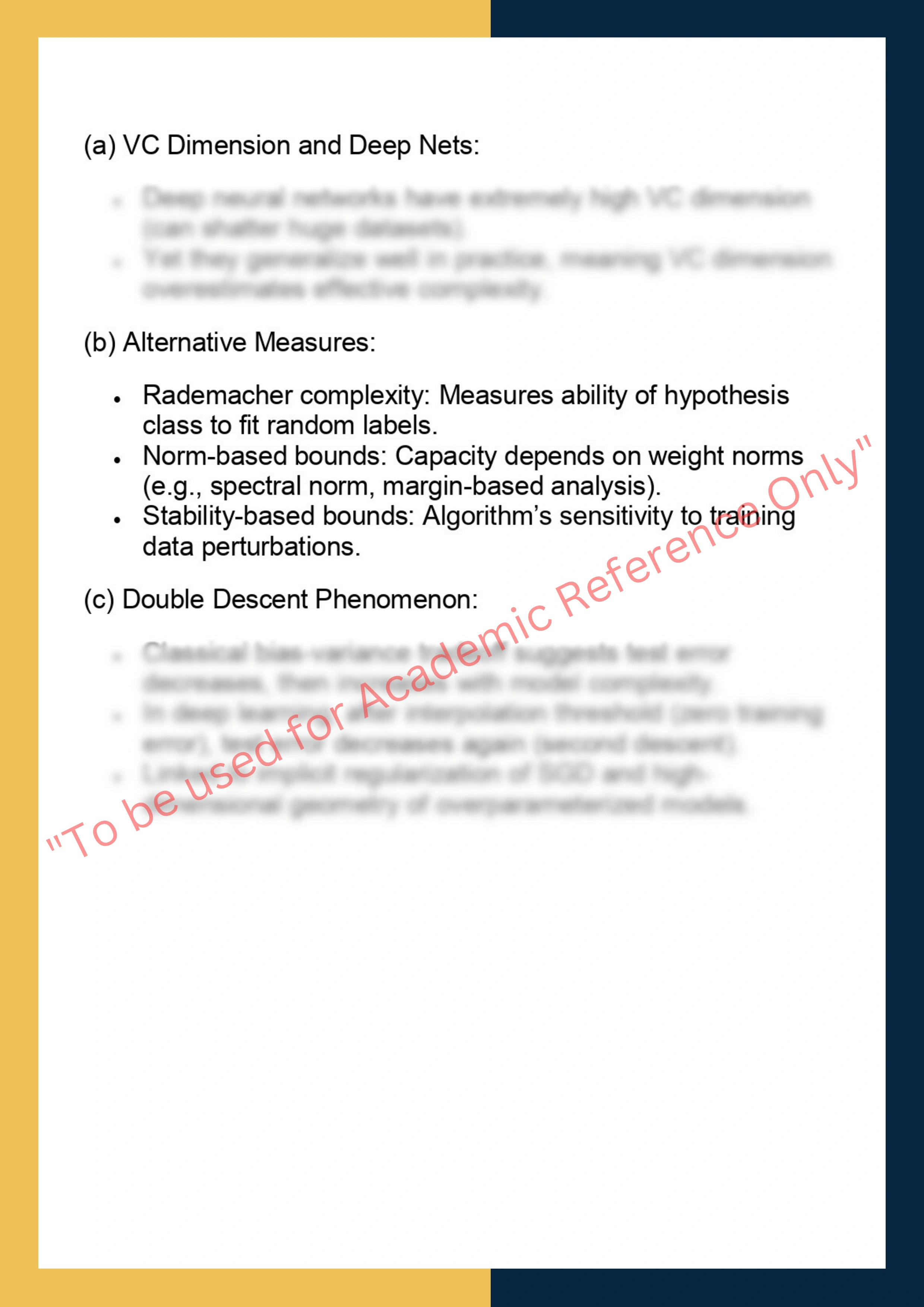 INFR11120 –  Machine Learning Theory 7