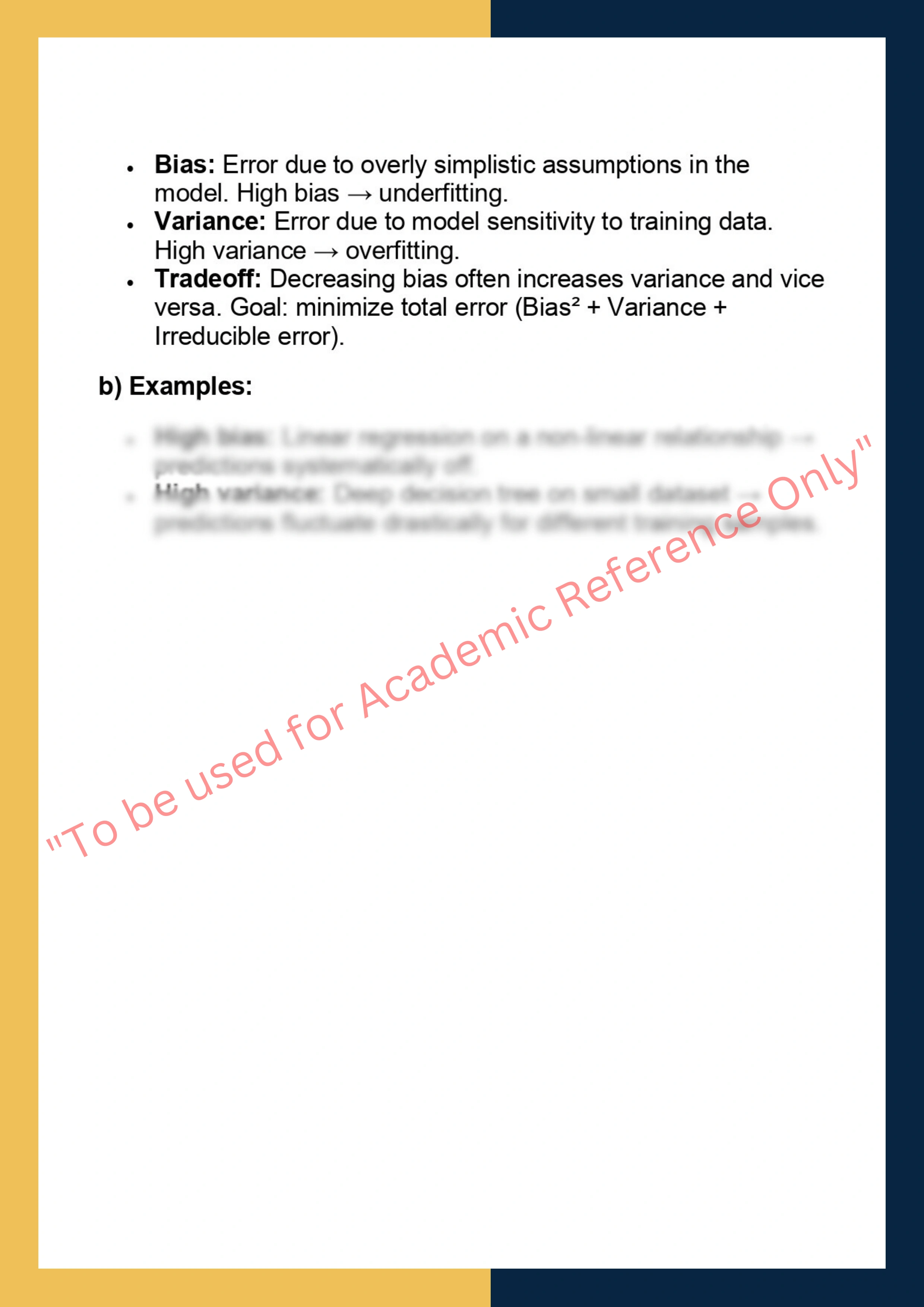 COMP0050 – Introduction to Machine Learning  for Data Science 7