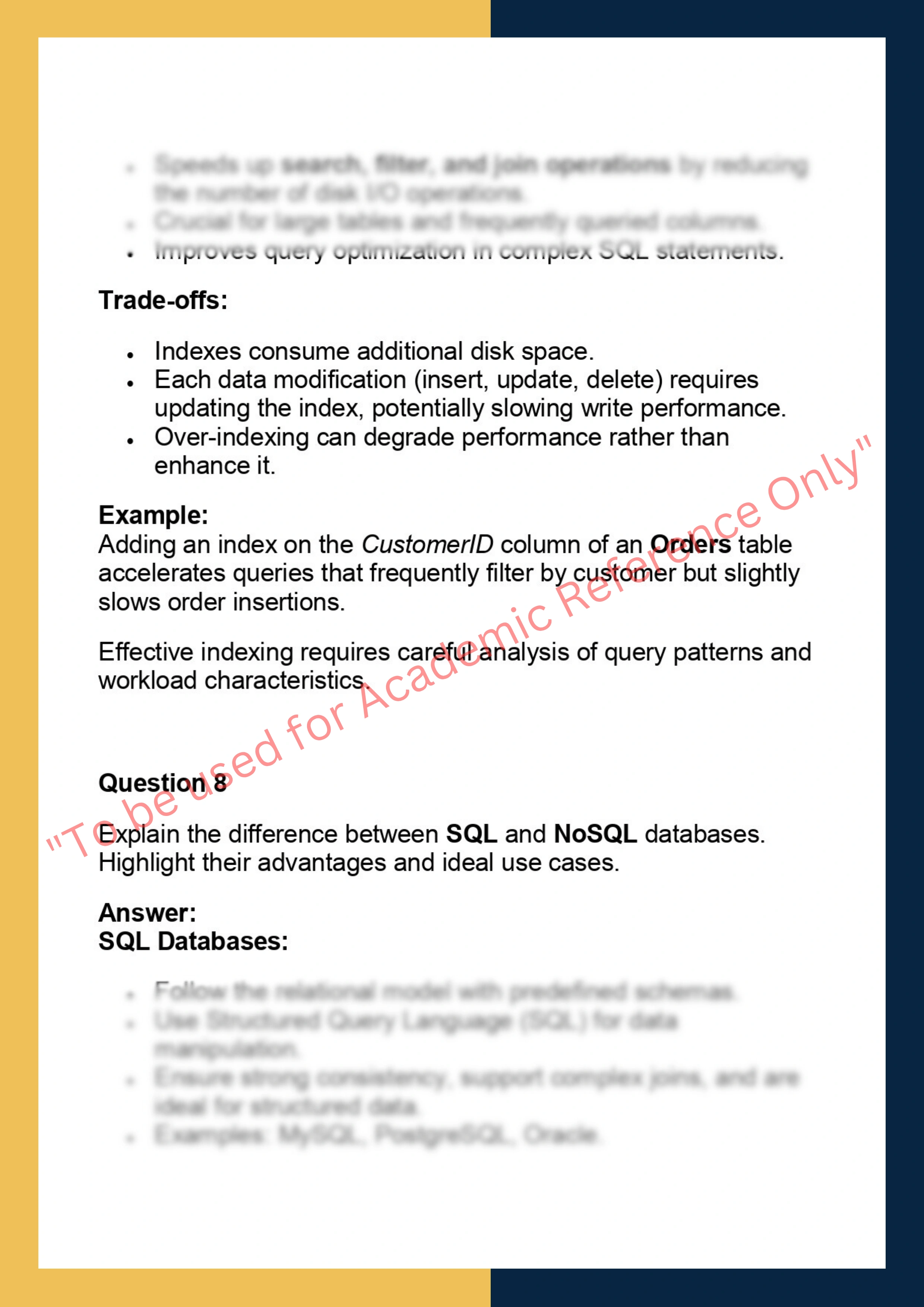 CSE 414 – Introduction to Databases  Assignment 7