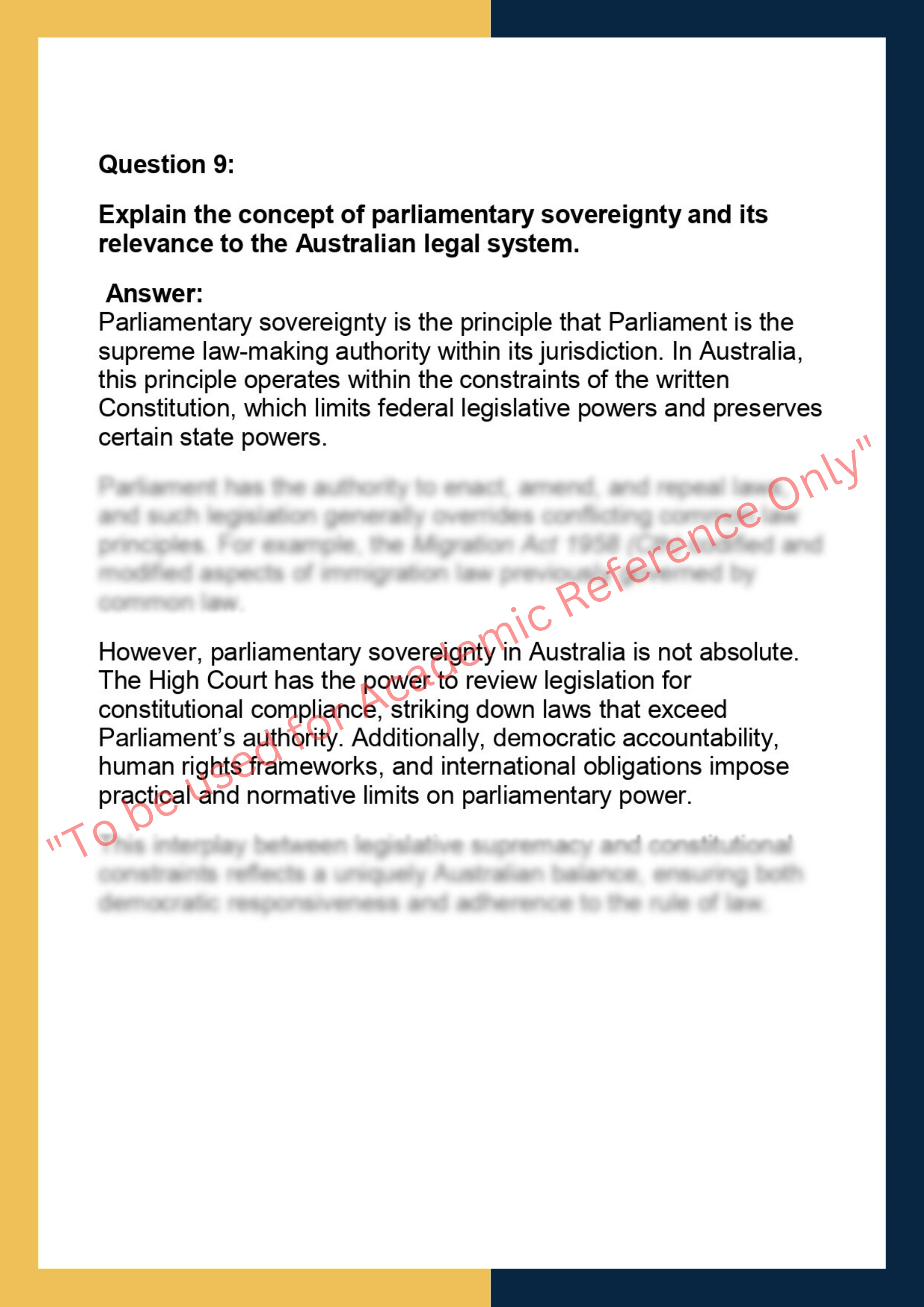 LAW101 – Introduction to Law Assignment 7