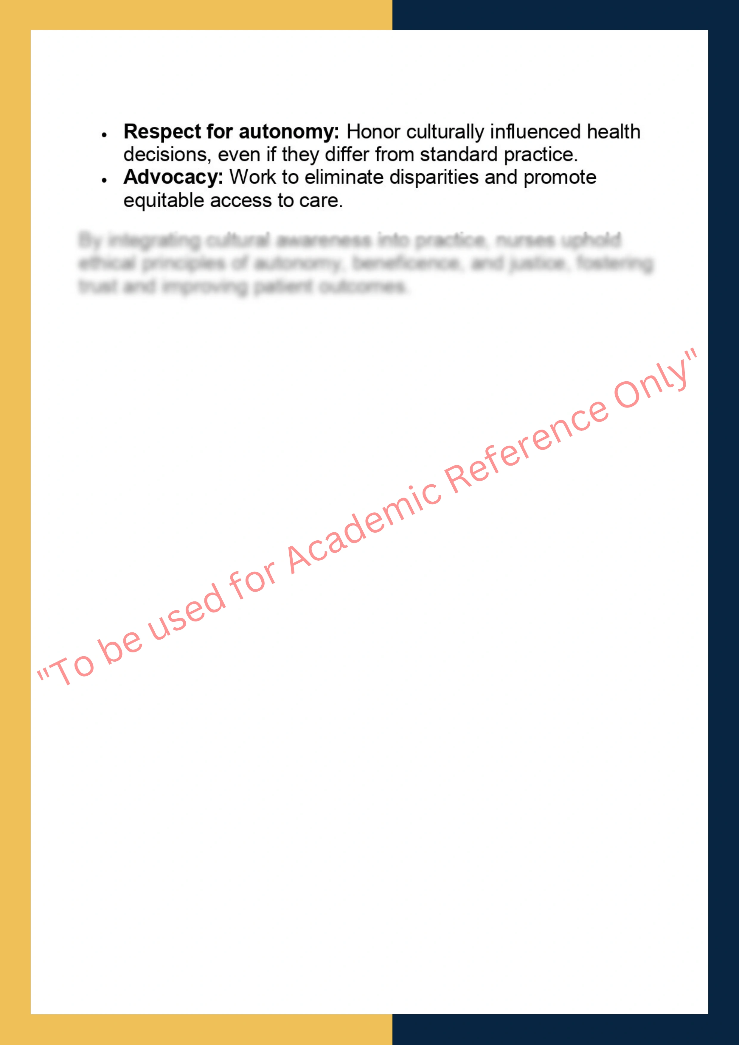 NUR201 – Nursing Ethics assignments 7